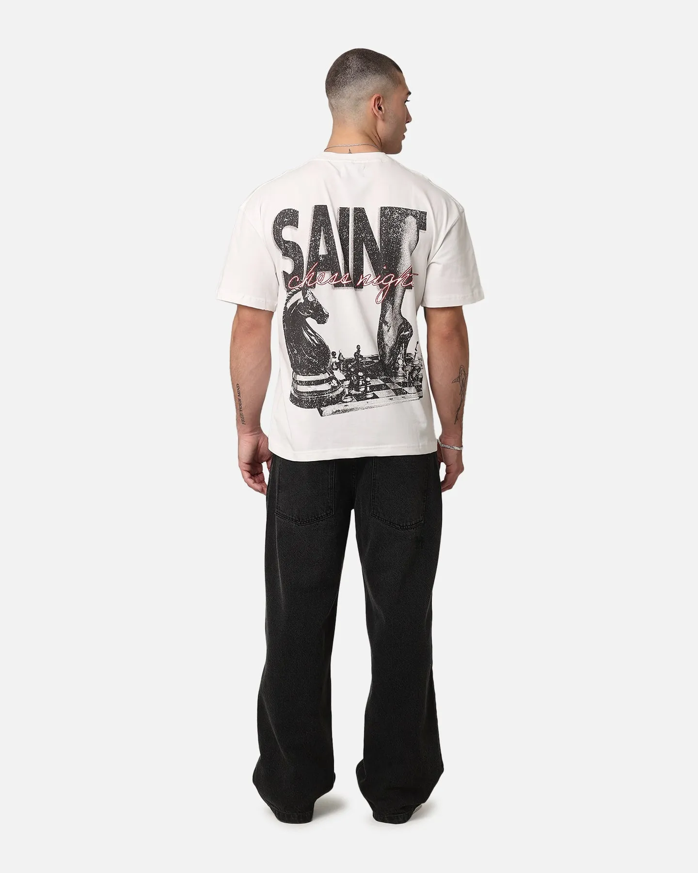 Saint Morta Chess Night T-Shirt Off White sold by Culture Kings product image thumbnail 4