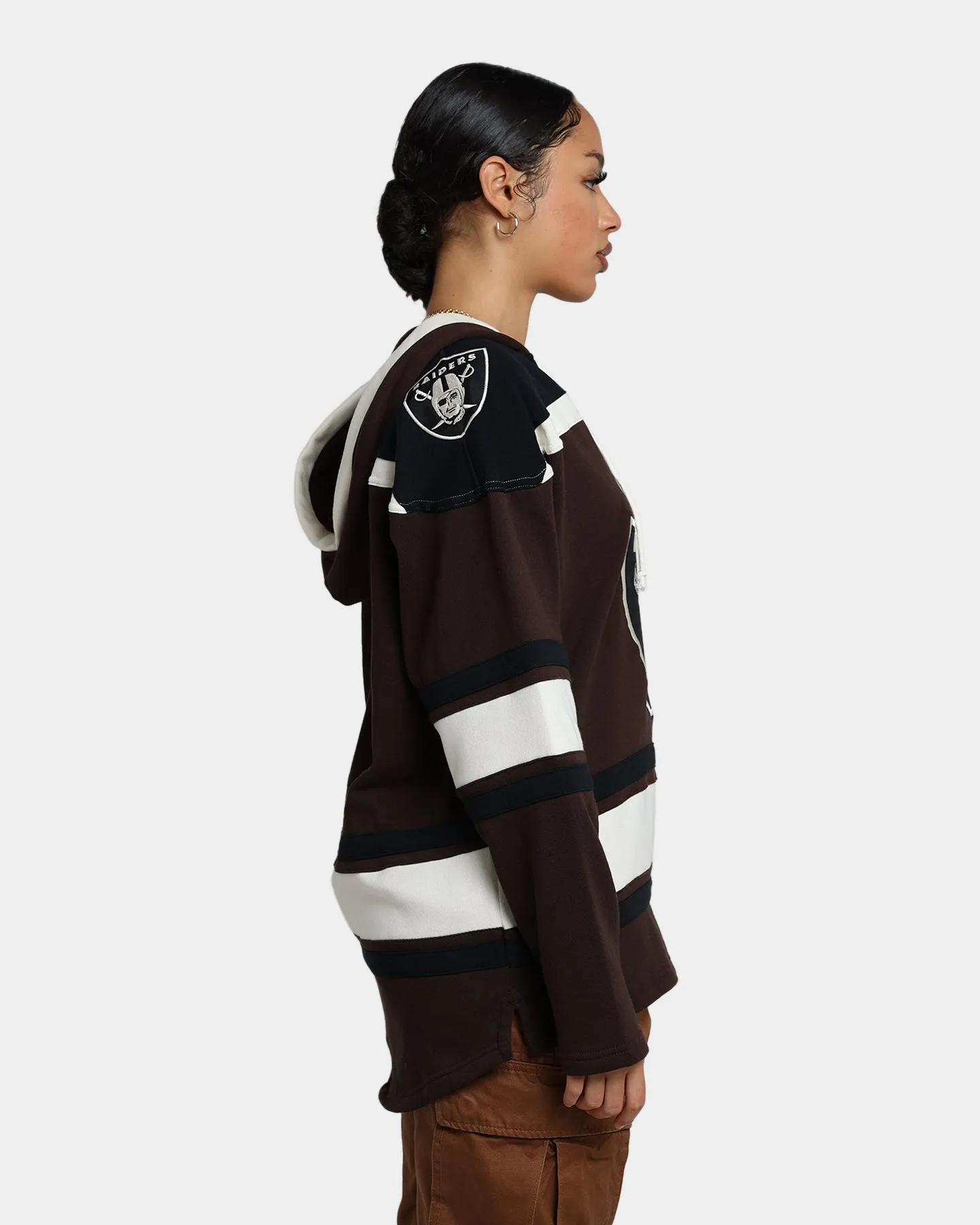 47 Brand Las Vegas Raiders Superior Lacer Hoodie Brown sold by Culture Kings product image thumbnail 5