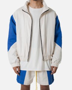 MNML Twill Racing Jacket Blue/White sold by Culture Kings