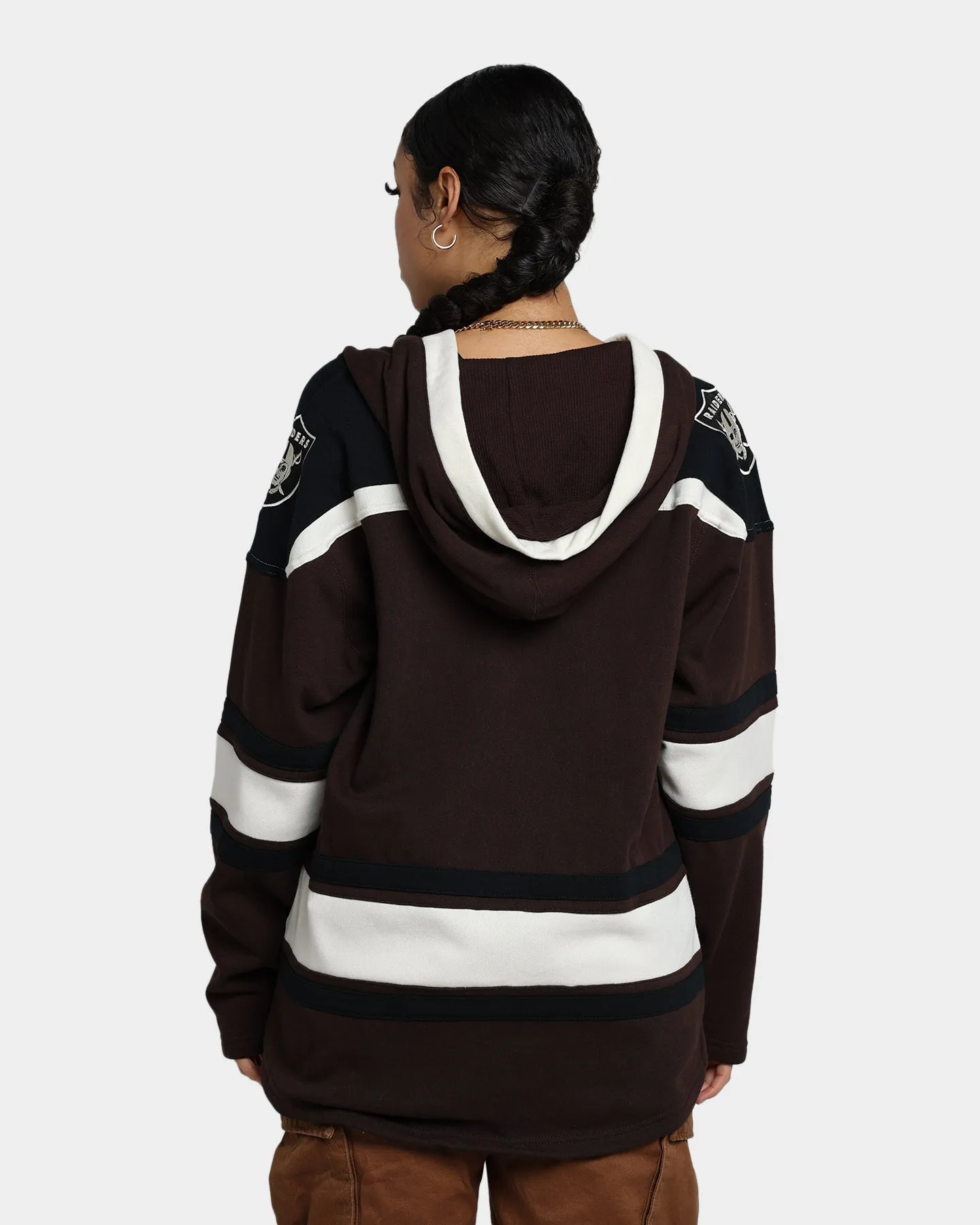 47 Brand Las Vegas Raiders Superior Lacer Hoodie Brown sold by Culture Kings product image thumbnail 4