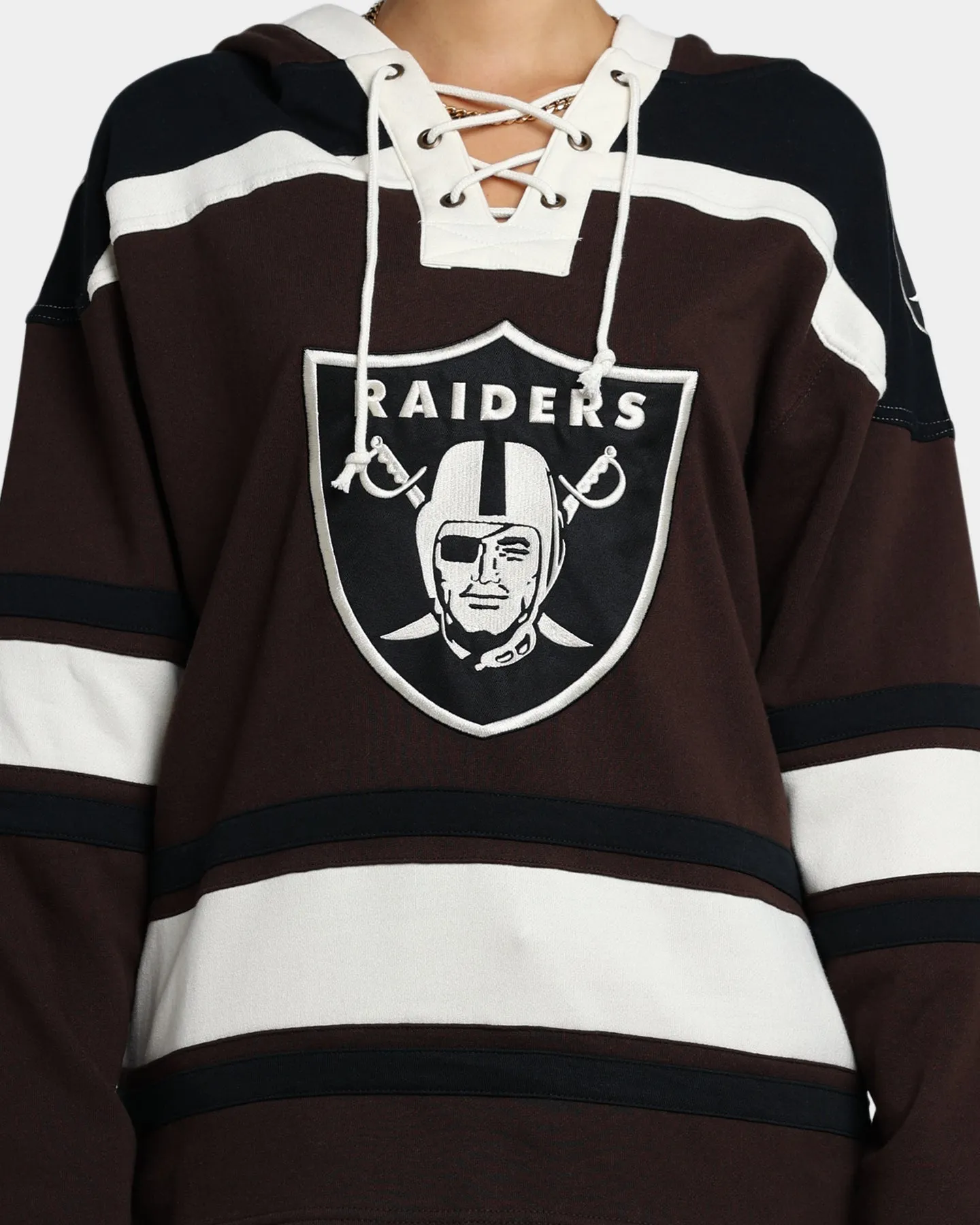 47 Brand Las Vegas Raiders Superior Lacer Hoodie Brown sold by Culture Kings product image thumbnail 3