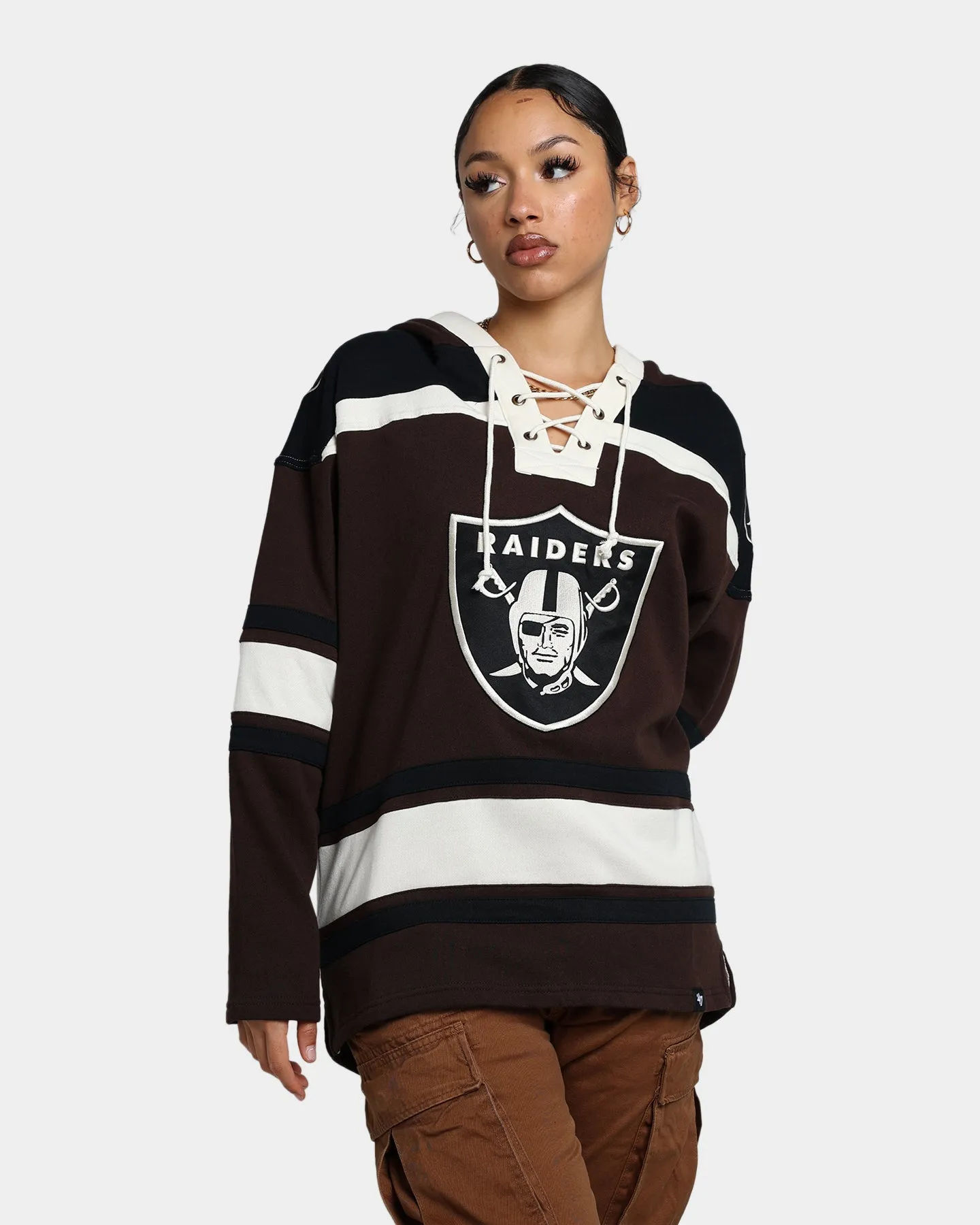 47 Brand Las Vegas Raiders Superior Lacer Hoodie Brown sold by Culture Kings