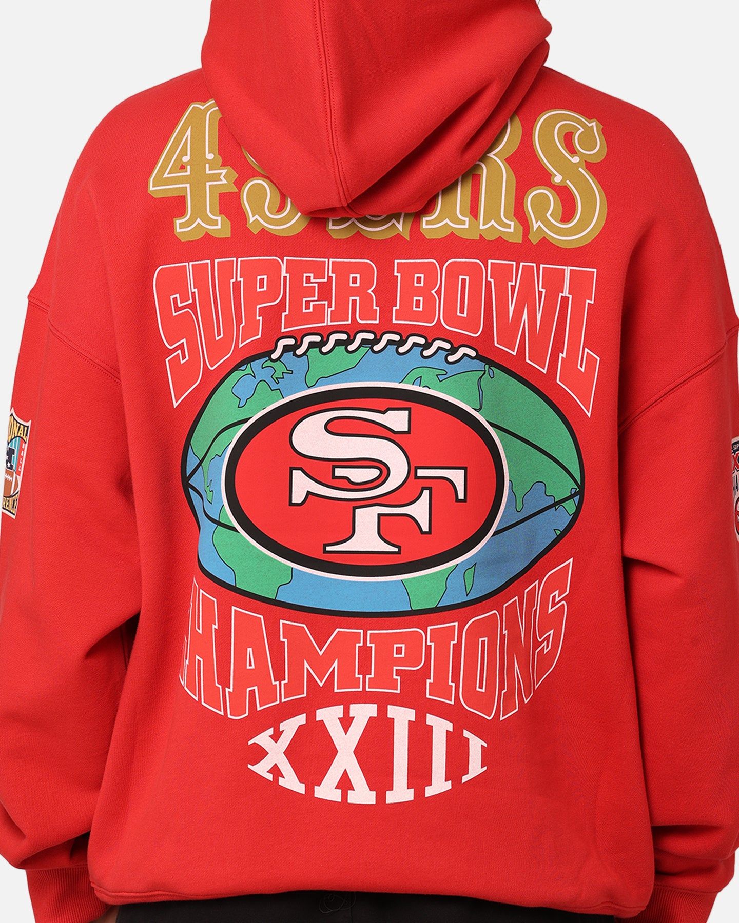 Mitchell & Ness San Francisco 49ers Super Bowl World Hoodie Faded Red sold by Culture Kings product image thumbnail 5