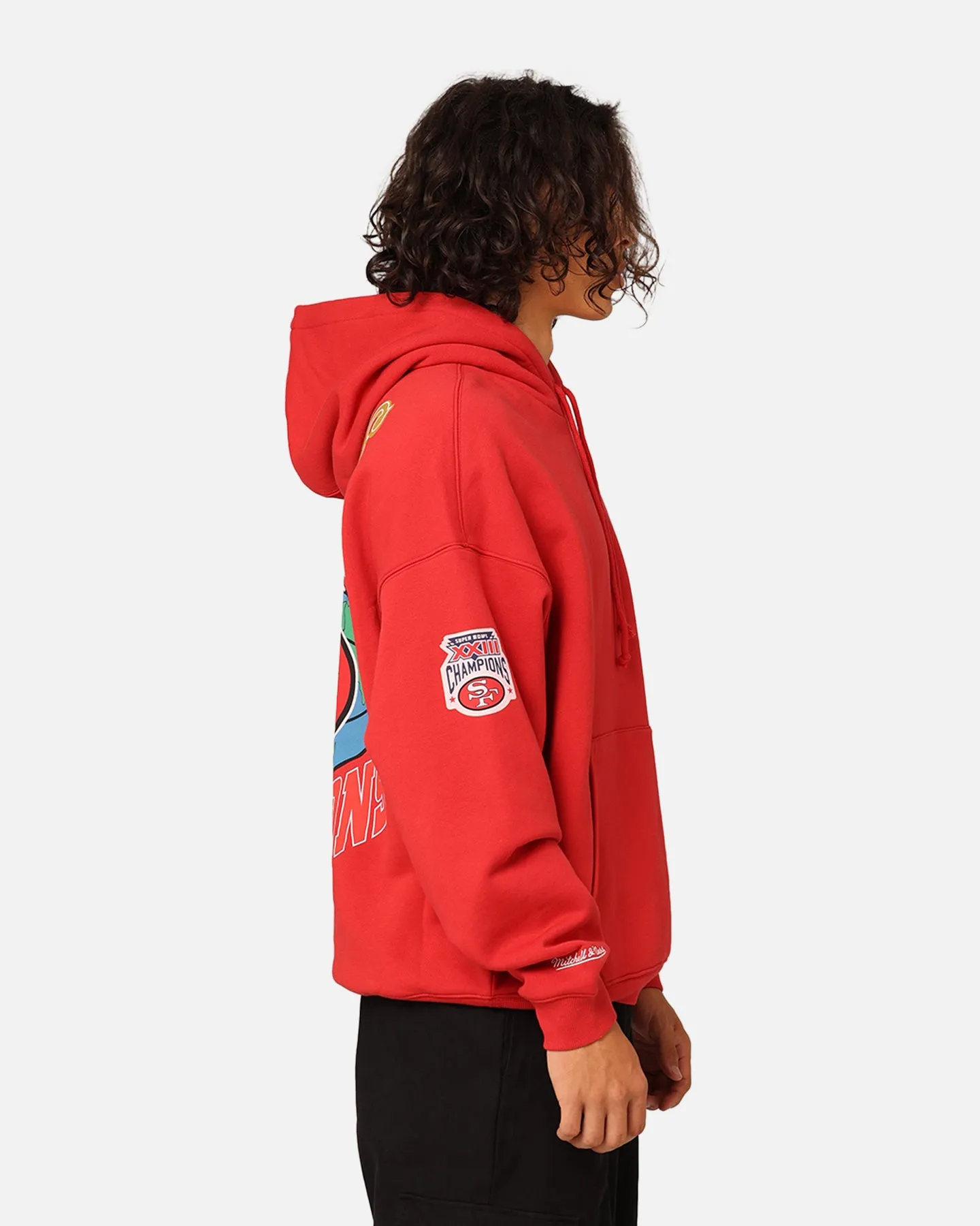 Mitchell & Ness San Francisco 49ers Super Bowl World Hoodie Faded Red sold by Culture Kings product image thumbnail 5