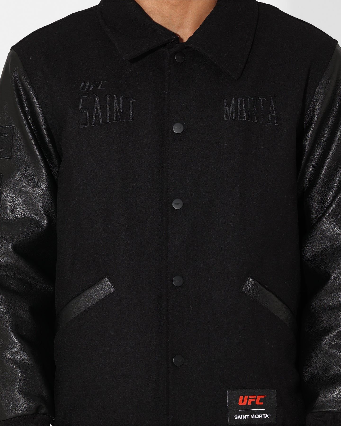 Saint Morta X UFC Championship Jacket Black/Black sold by Culture Kings product image thumbnail 4