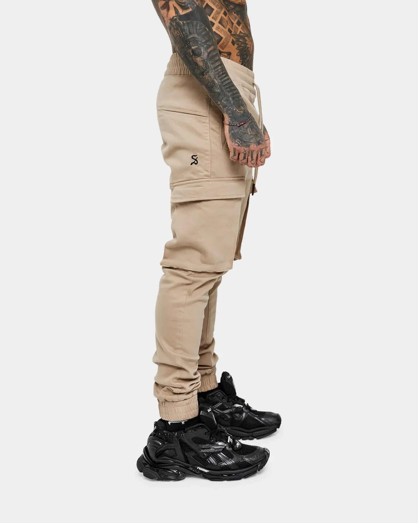 Saint Morta Annex Denim Cargo Joggers Stone sold by Culture Kings product image thumbnail 3