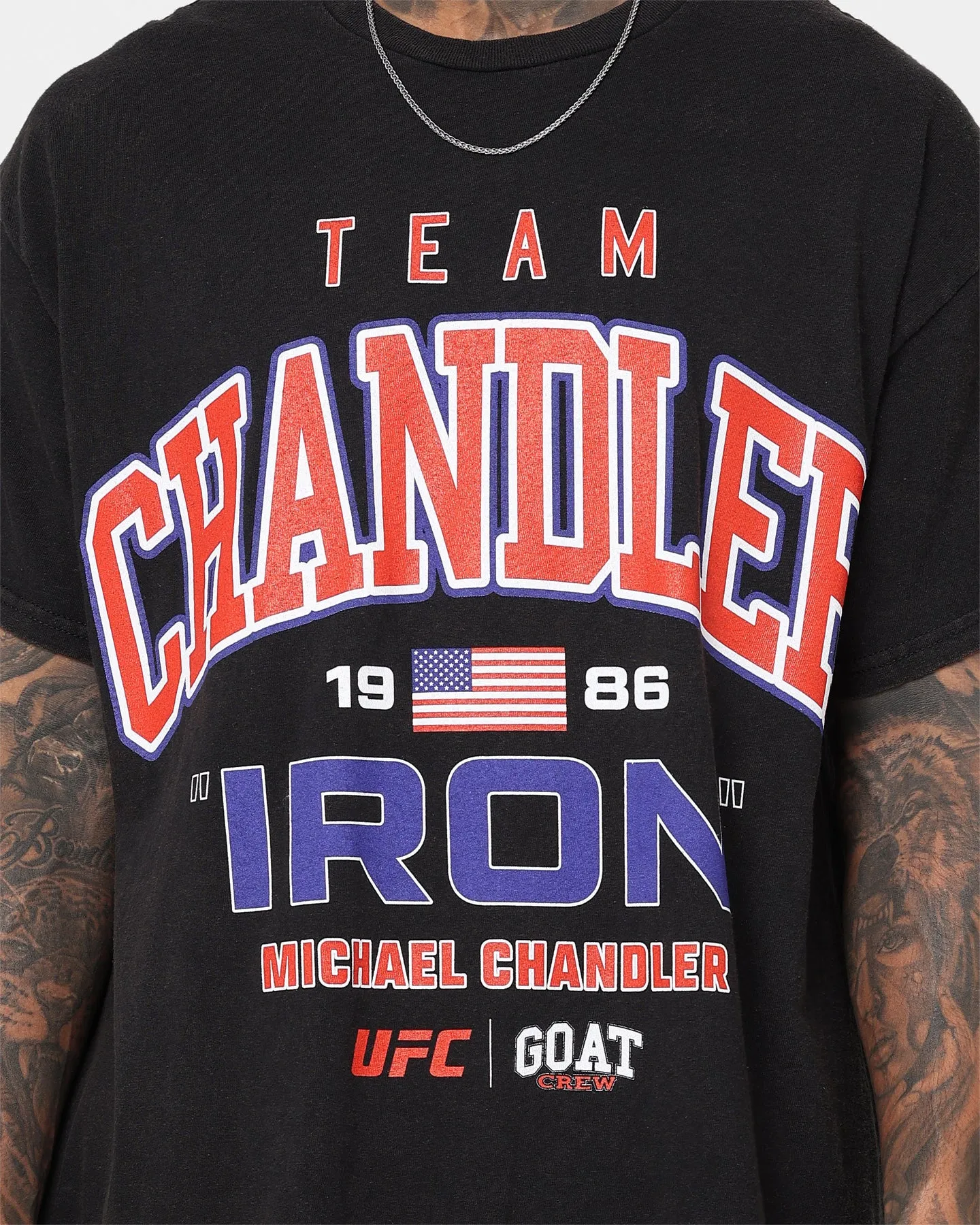 Goat Crew X UFC Michael Chandler Team Chandler T-Shirt Black Wash sold by Culture Kings product image thumbnail 3