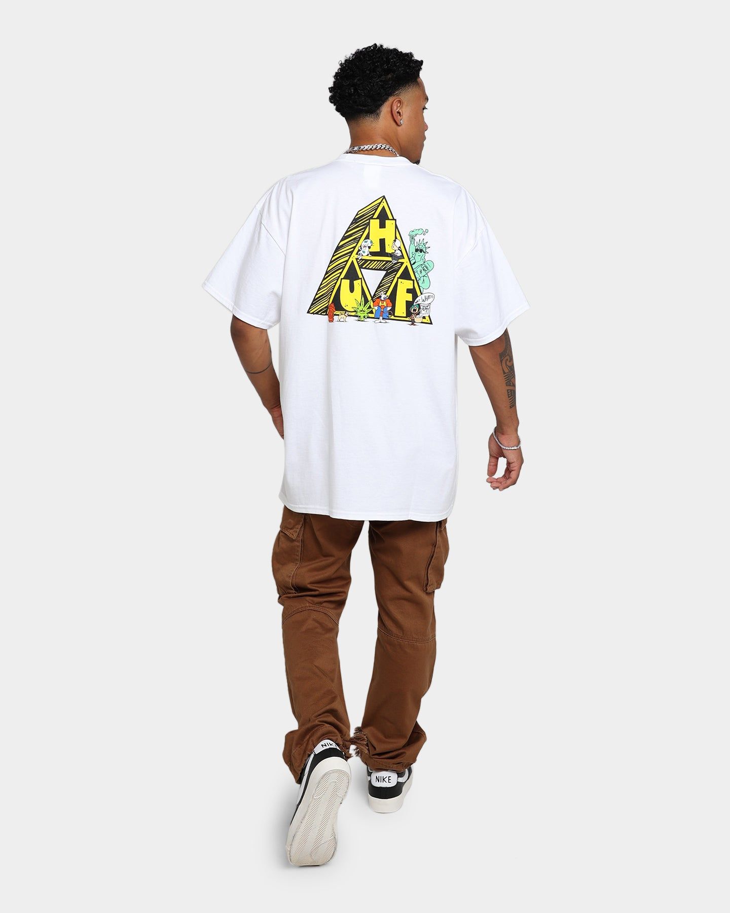 HUF Saturday Morning T-Shirt White sold by Culture Kings product image thumbnail 3