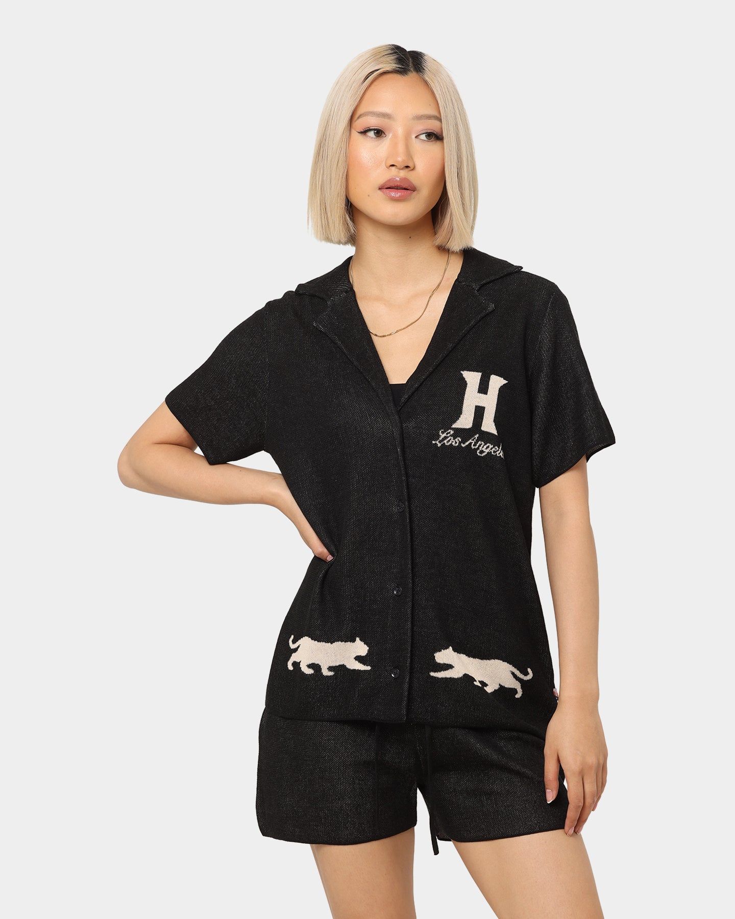 Honor The Gift Women's Jungle Camp Shirt Black sold by Culture Kings