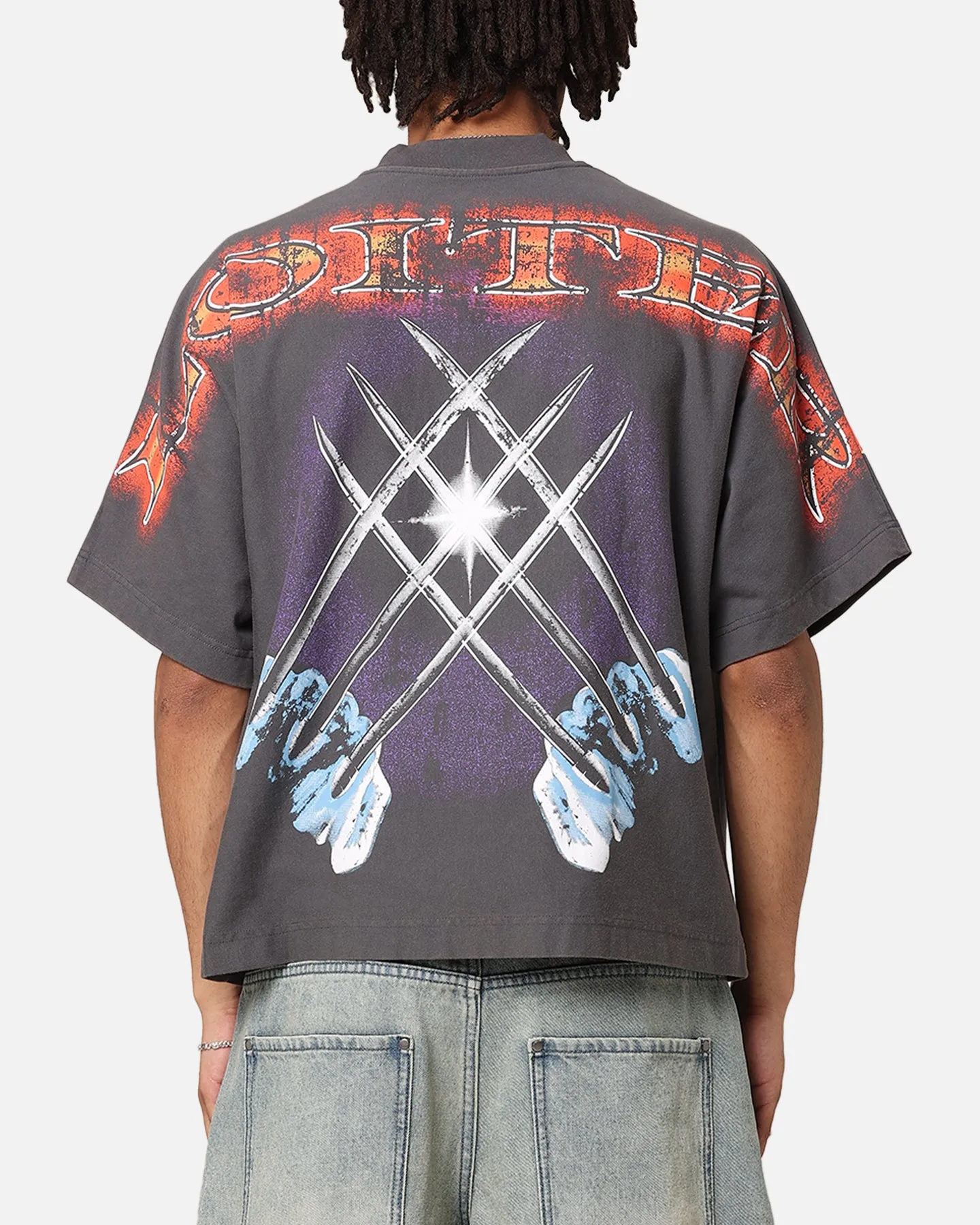 Loiter Marvel X-Men Wolverine Overprint T-Shirt Vintage Charcoal sold by Culture Kings product image thumbnail 2