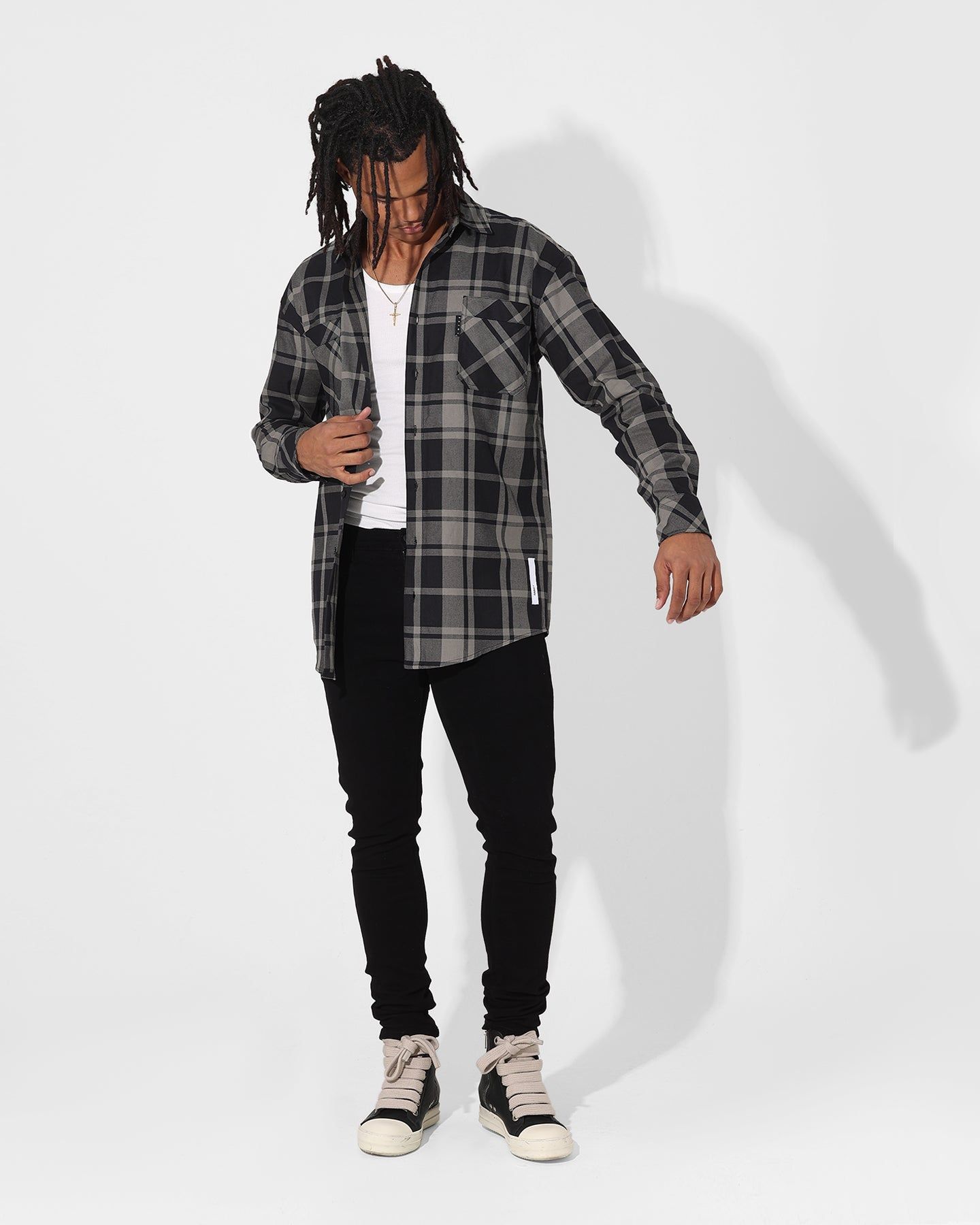 Saint Morta Mulberry Long Sleeve Flannel Shirt Khaki Green sold by Culture Kings product image thumbnail 2