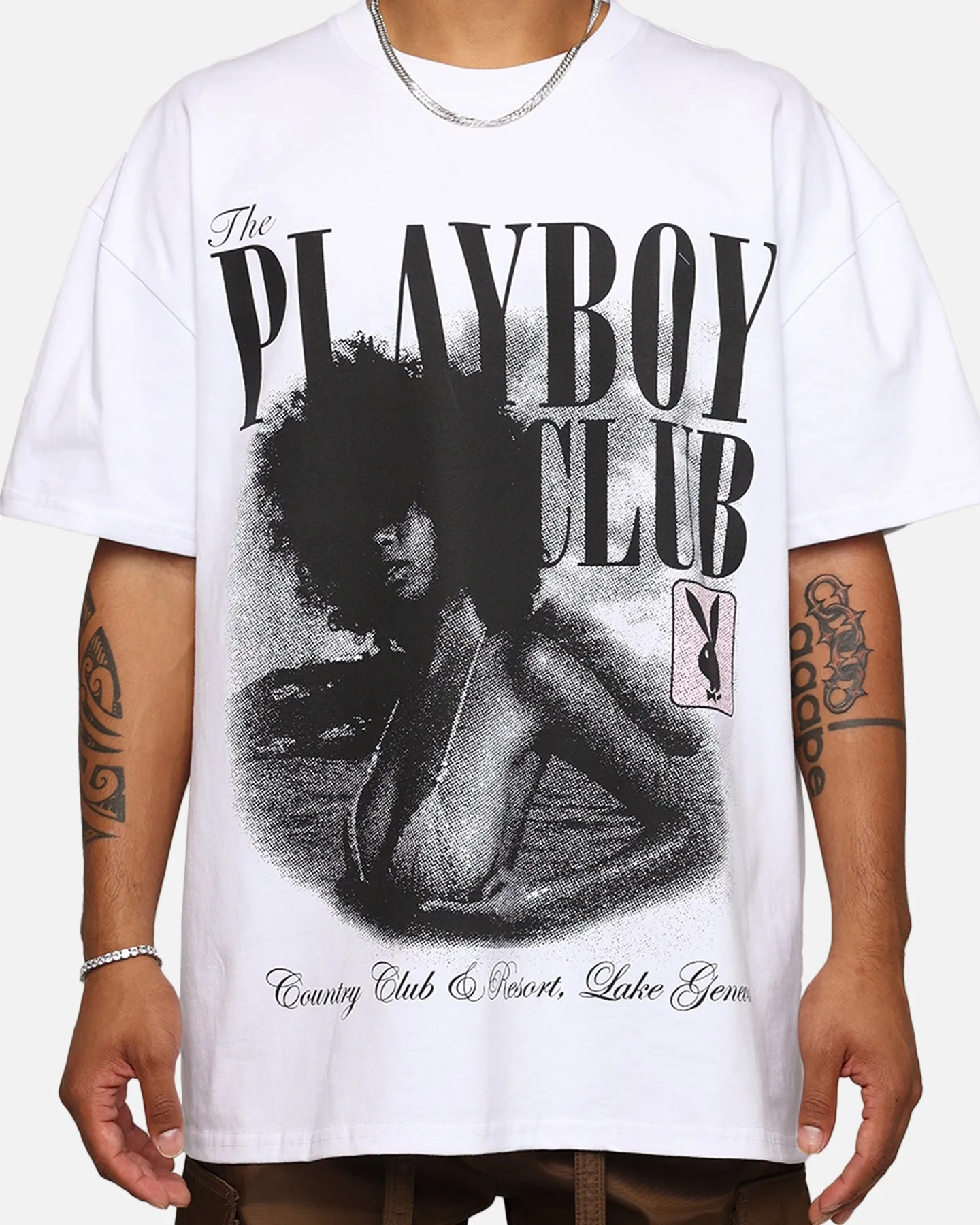 Playboy By Culture Kings Getaway T-Shirt White sold by Culture Kings product image thumbnail 4