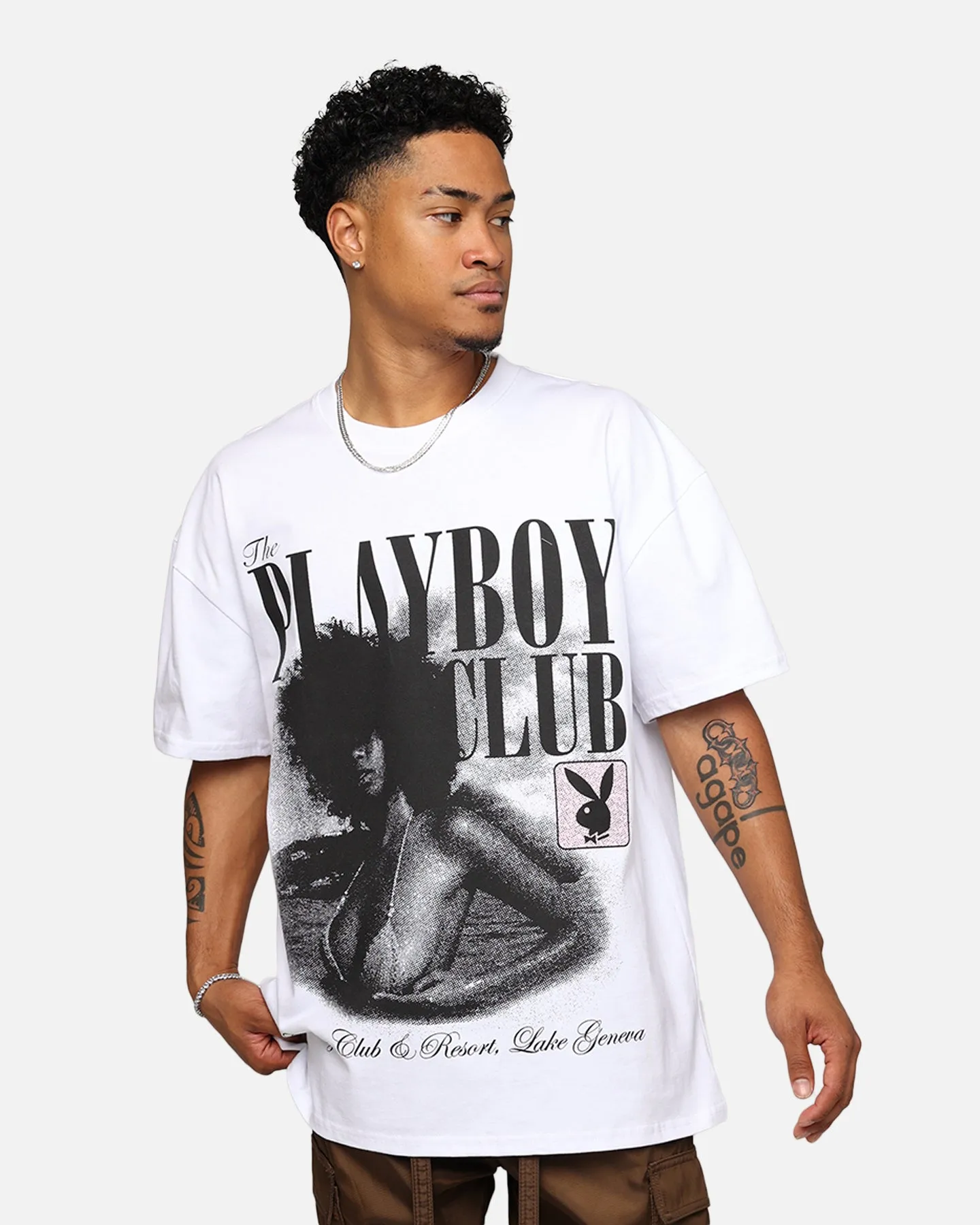Playboy By Culture Kings Getaway T-Shirt White sold by Culture Kings