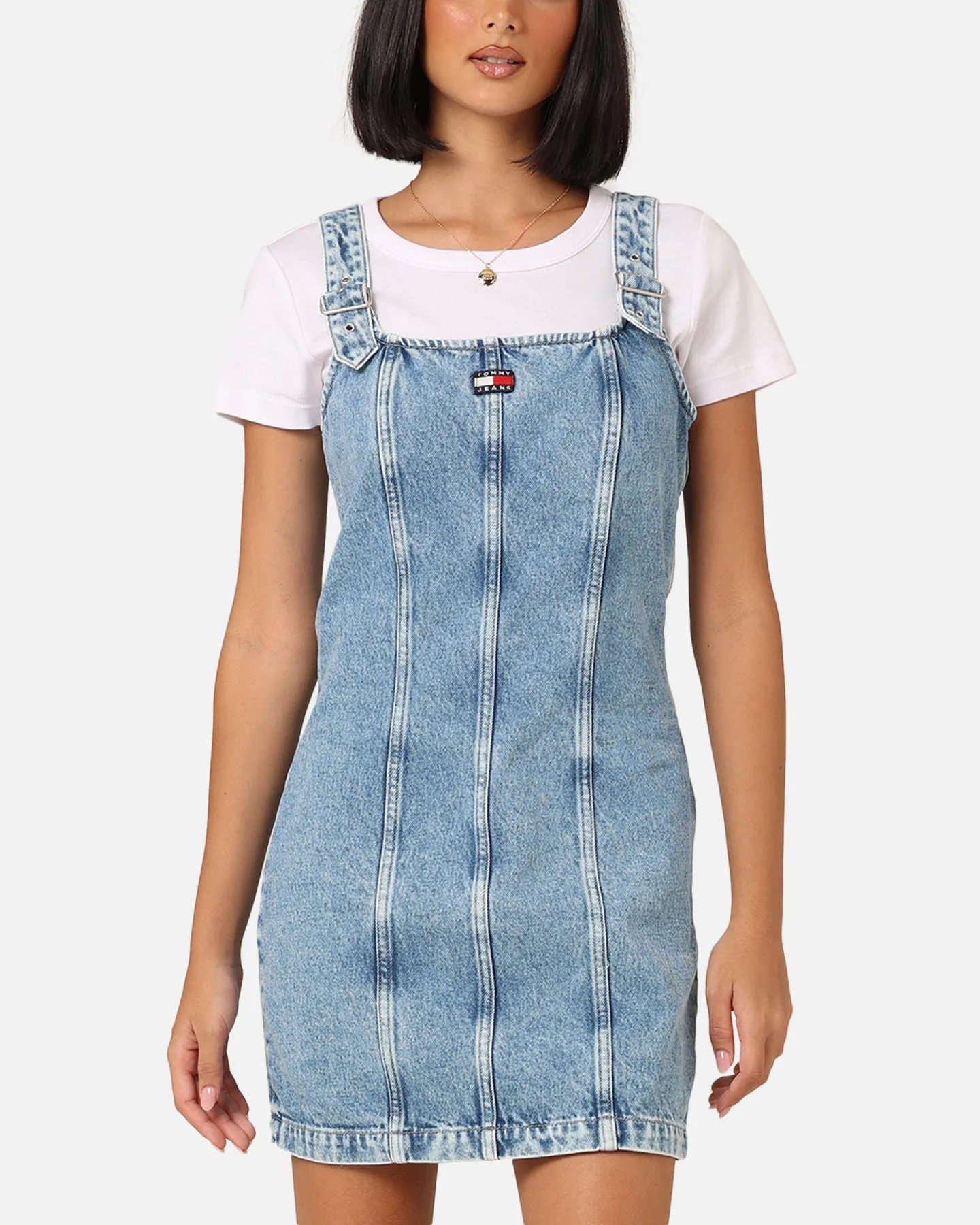 Tommy Jeans Women's Buckle Mini Dress Denim Light sold by Culture Kings