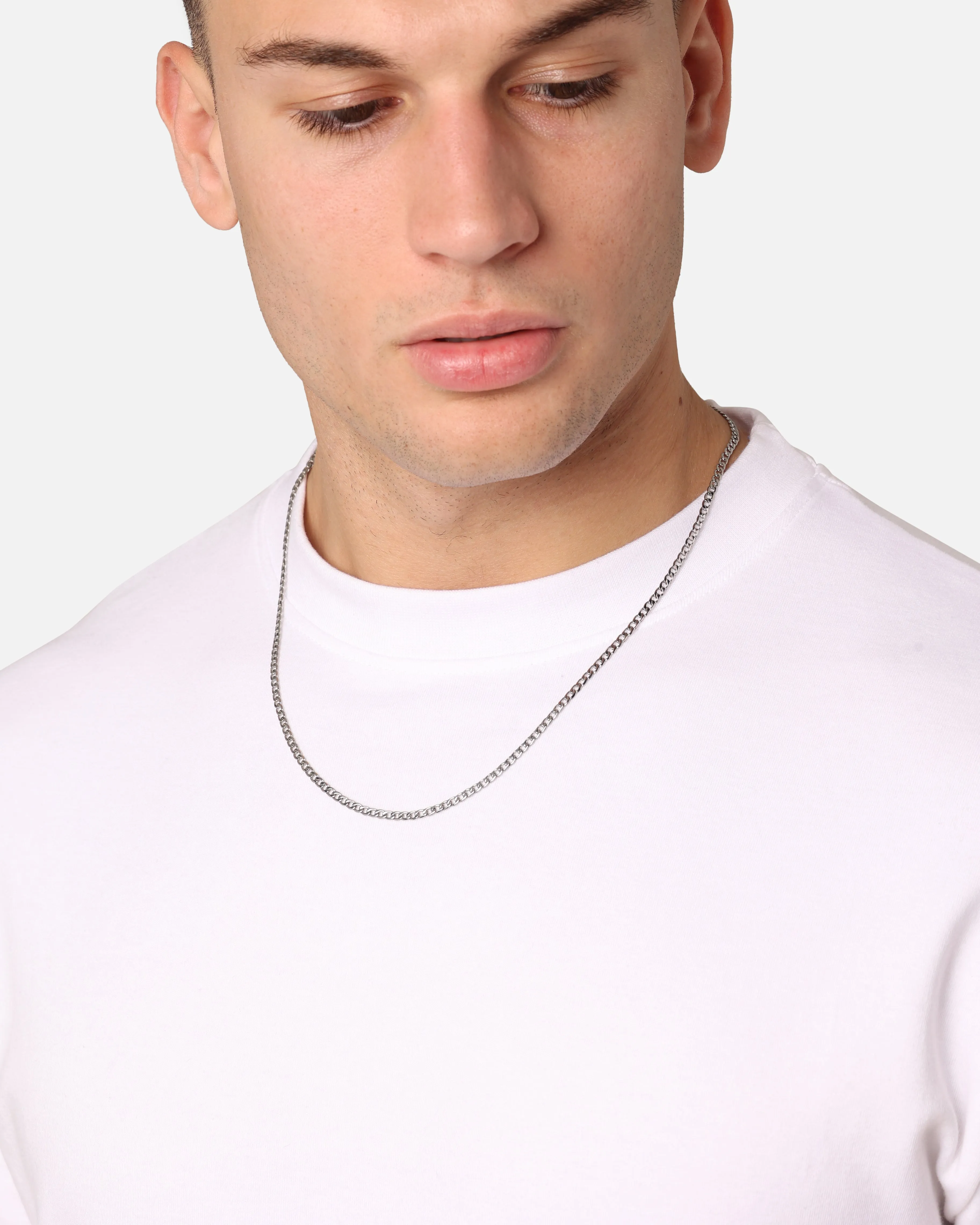 Saint Morta 3mm Smooth Cut Cuban Chain White Gold sold by Culture Kings product image thumbnail 3