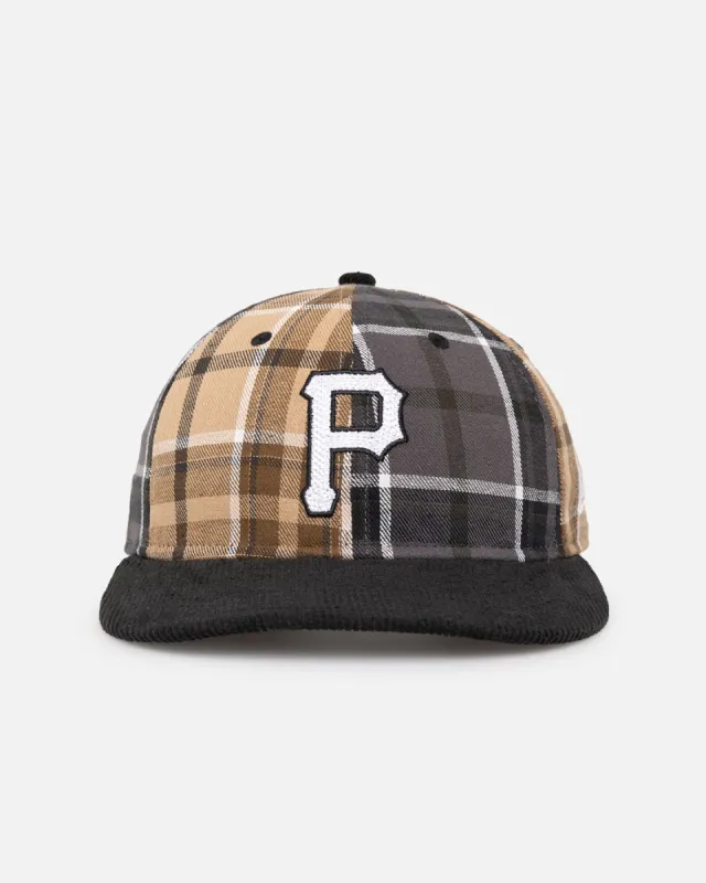 New Era Pittsburgh Pirates 'Multi Panel Plaid' 9FIFTY High Crown Strapback Plaid sold by Culture Kings