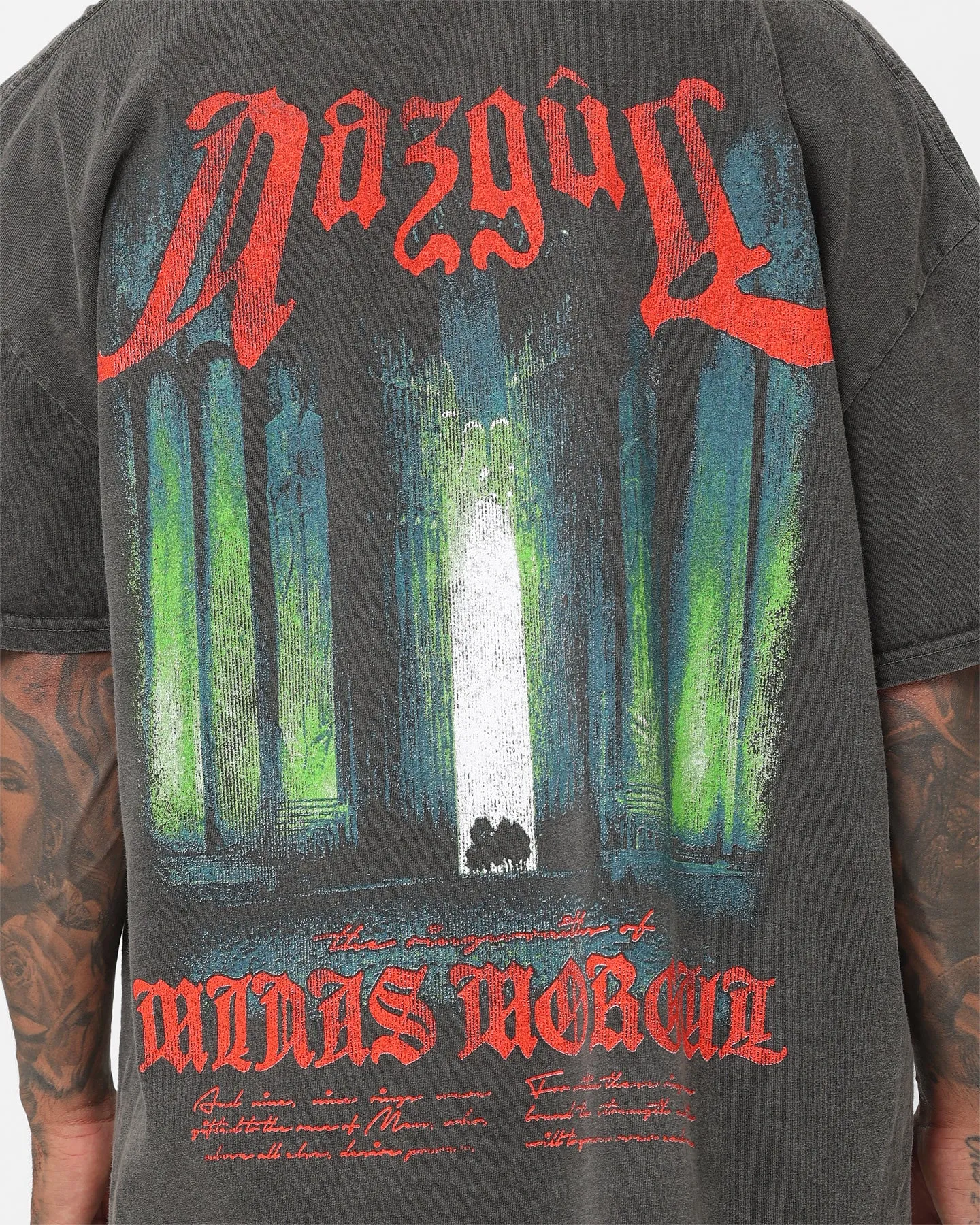American Thrift X The Lord Of The Rings Nazgul Heavyweight Vintage T-Shirt Black Wash sold by Culture Kings product image thumbnail 5