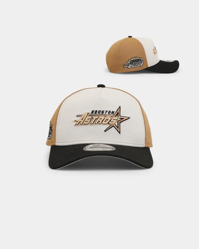 New Era Houston Astros 'Desert Tan' 9FORTY A-Frame Snapback Stone/Wheat sold by Culture Kings