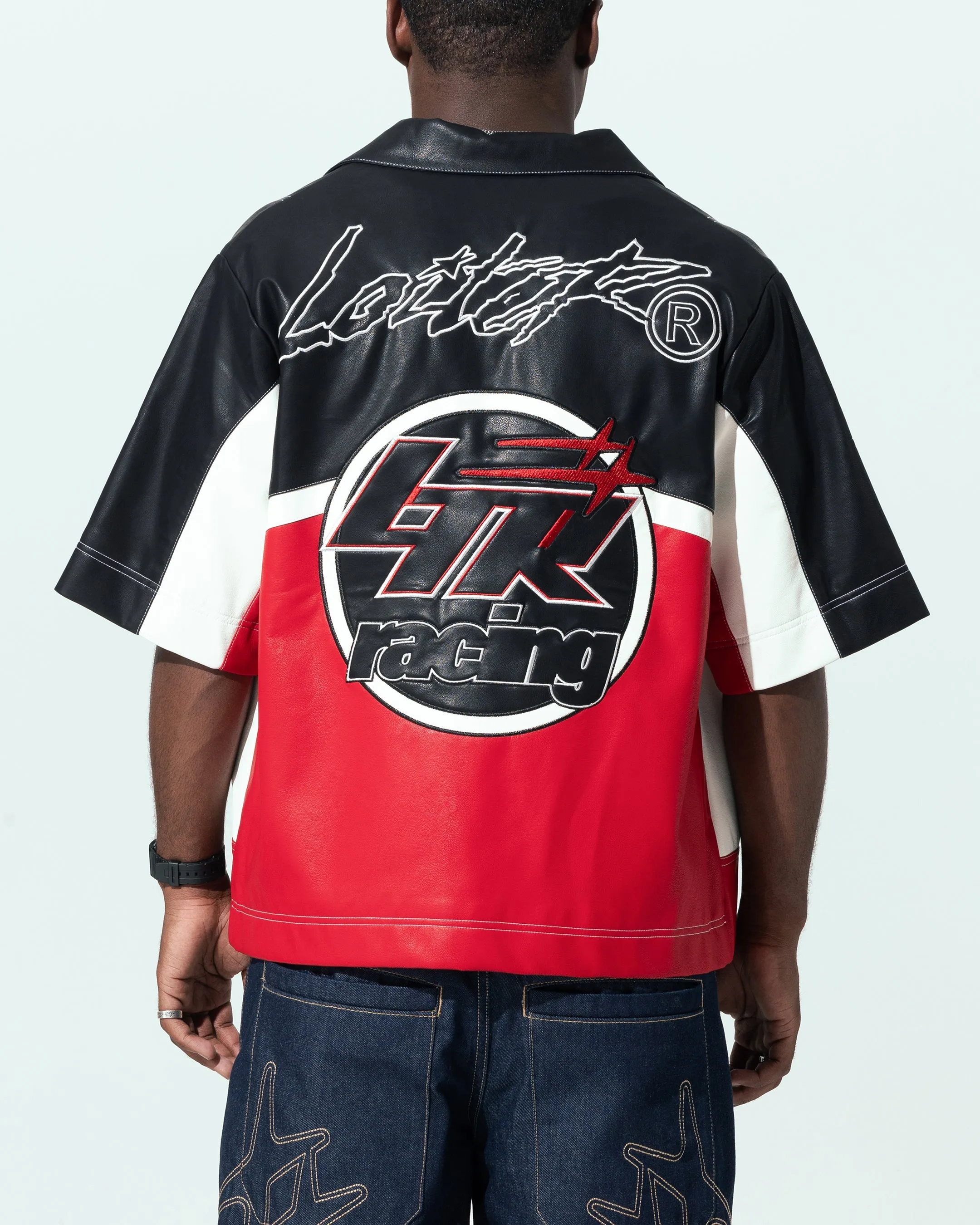 Loiter Racer Button Up Shirt Black/Red sold by Culture Kings product image thumbnail 2