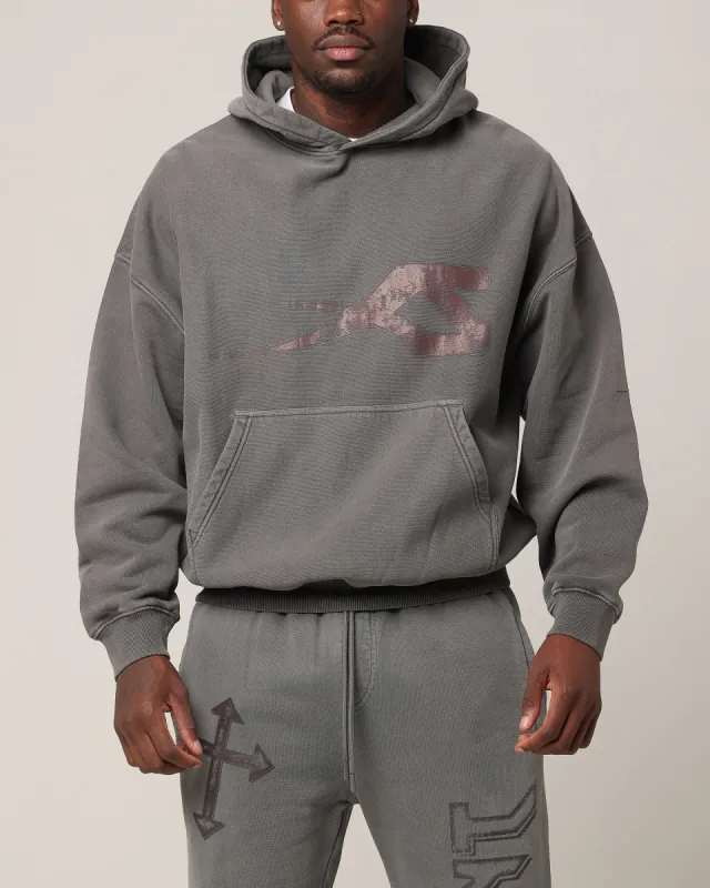Saint Morta SSIX Vintage Hoodie Washed Charcoal sold by Culture Kings