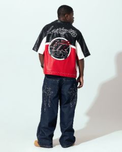 Loiter Racer Button Up Shirt Black/Red sold by Culture Kings