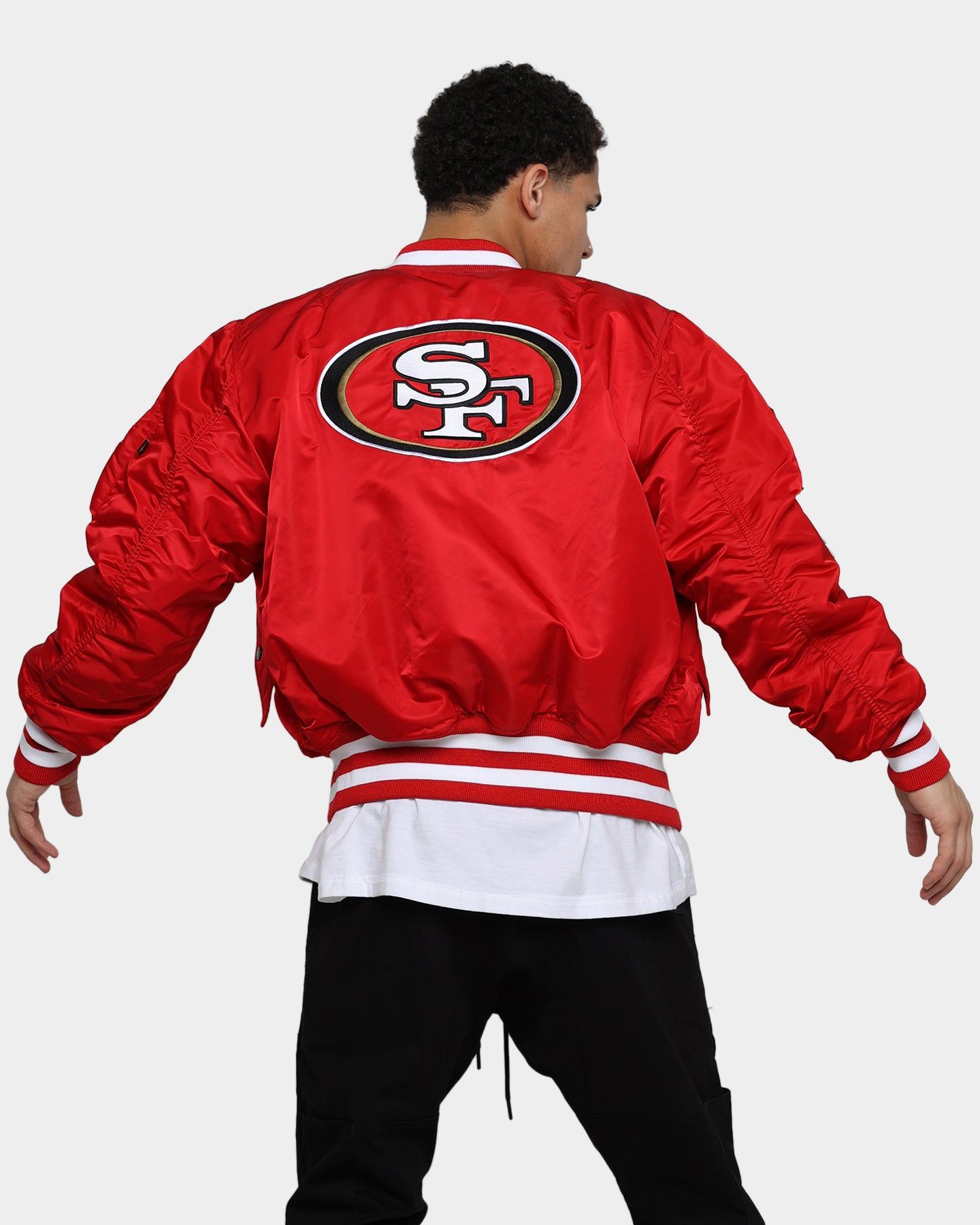 New Era X Alpha Series X NFL San Francisco 49ers MA-1 Bomber Jacket Red sold by Culture Kings product image thumbnail 2