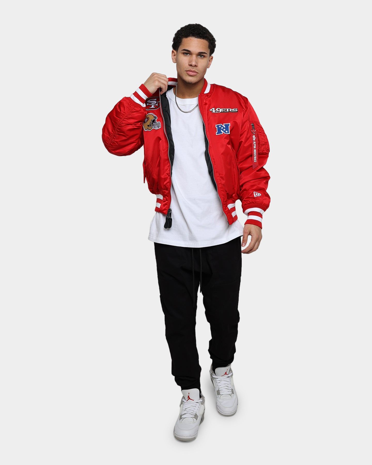 New Era X Alpha Series X NFL San Francisco 49ers MA-1 Bomber Jacket Red sold by Culture Kings product image thumbnail 3