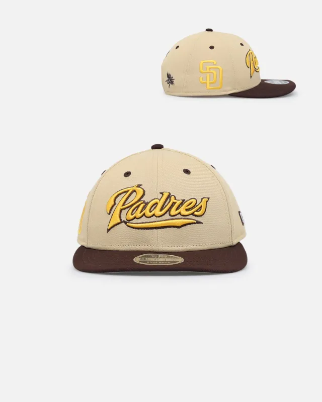 New Era X Felt San Diego Padres 9FIFTY Snapback Vegas Gold sold by Culture Kings