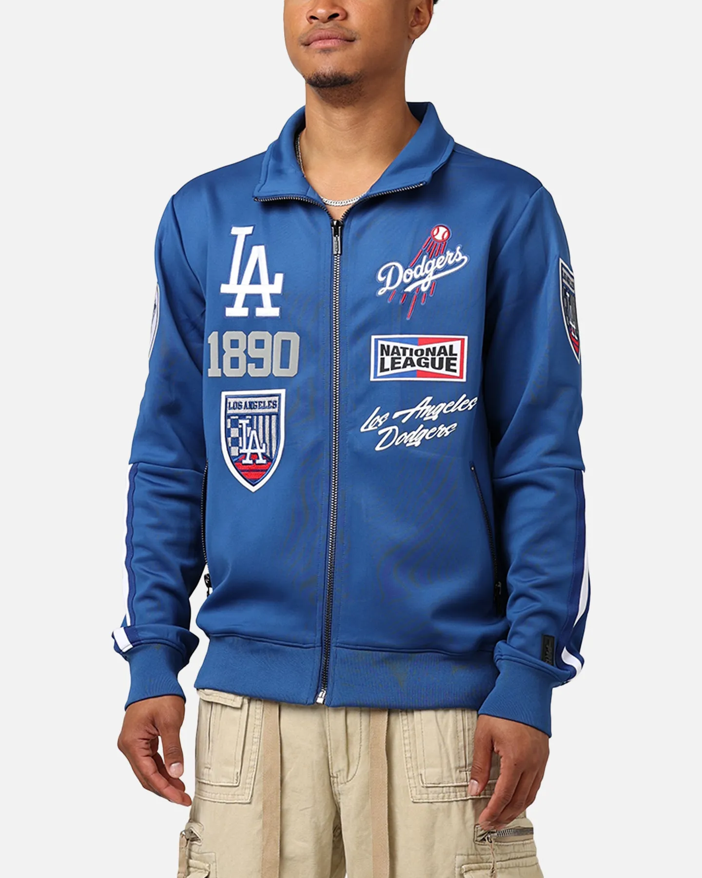 Pro Standard Los Angeles Dodgers Fast Lane Track Jacket Dodger Blue sold by Culture Kings product image thumbnail 2