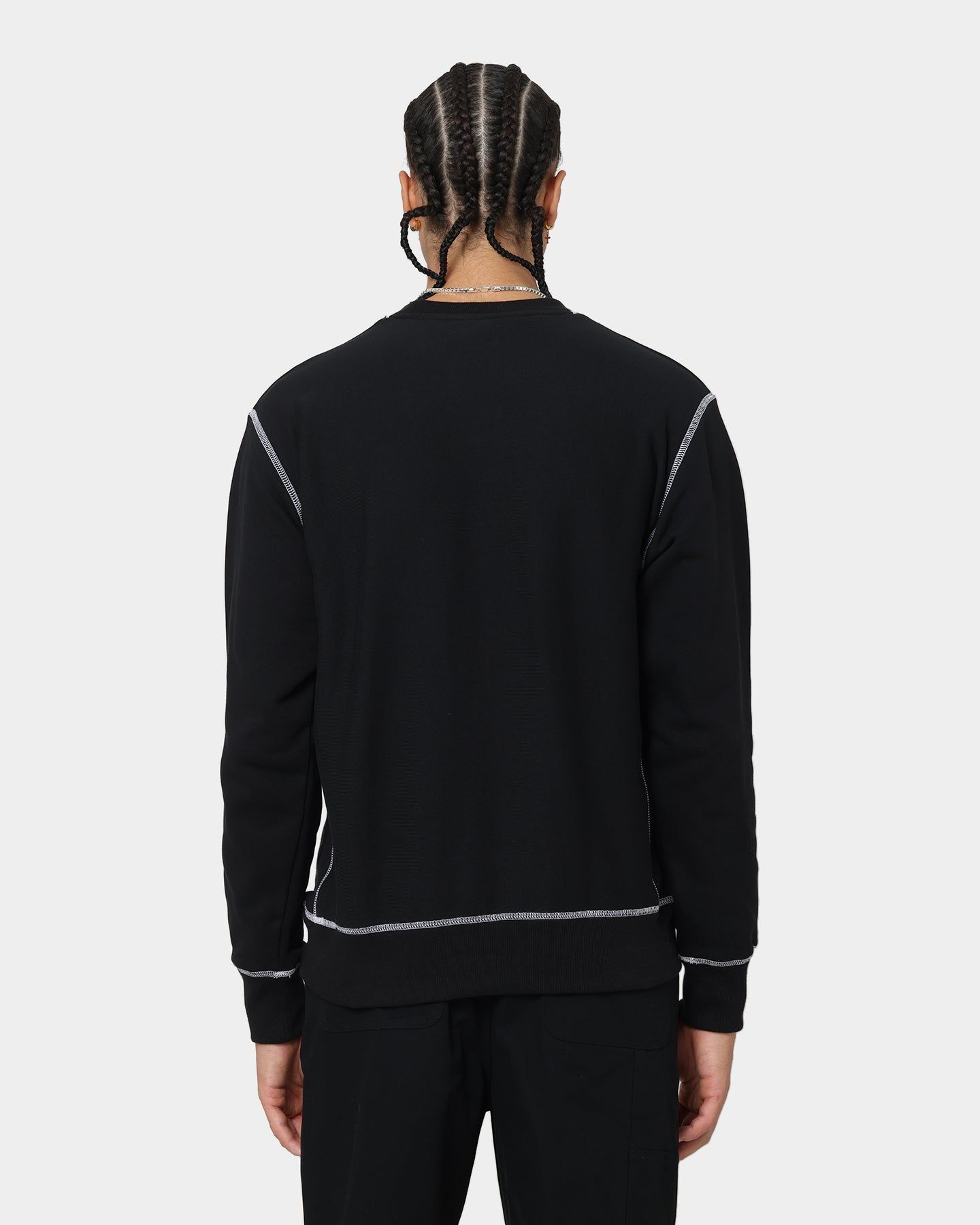 Champion Reverse Weave Contrast Stitch Crewneck Black sold by Culture Kings product image thumbnail 4