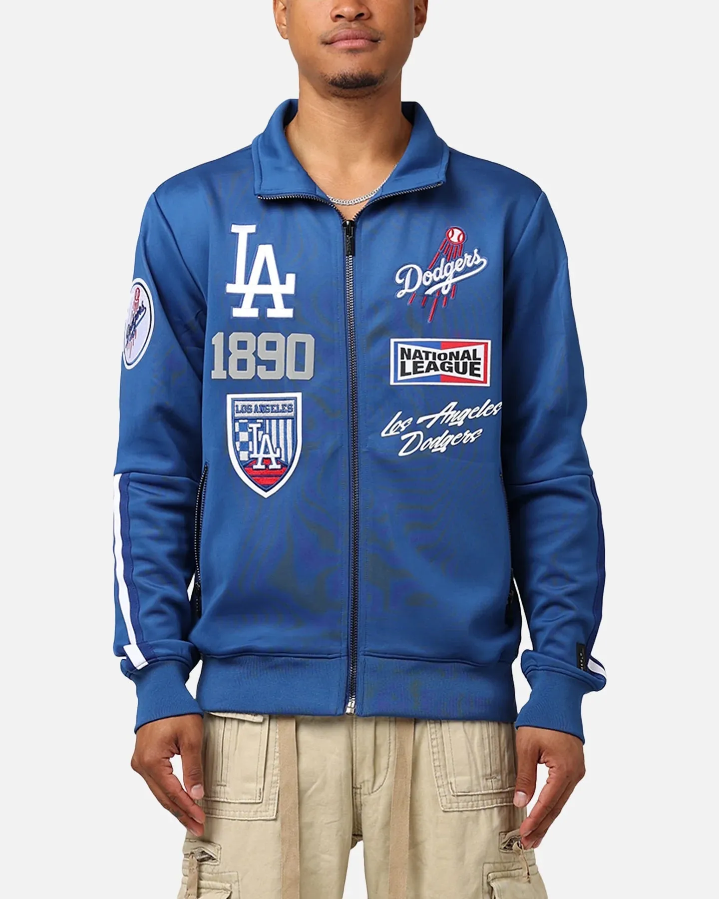 Pro Standard Los Angeles Dodgers Fast Lane Track Jacket Dodger Blue sold by Culture Kings
