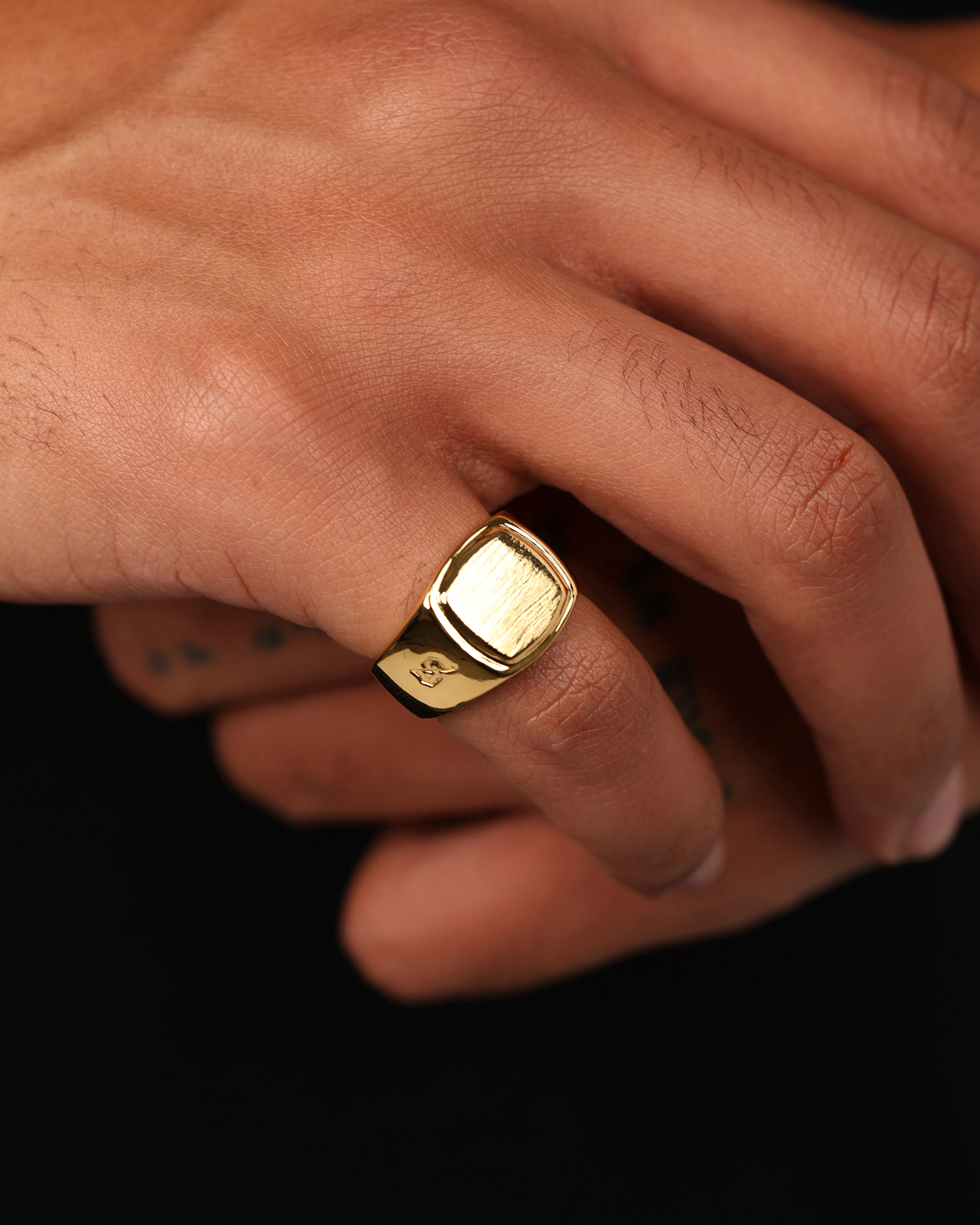 Saint Morta Orlando Signet Ring Gold sold by Culture Kings product image thumbnail 4
