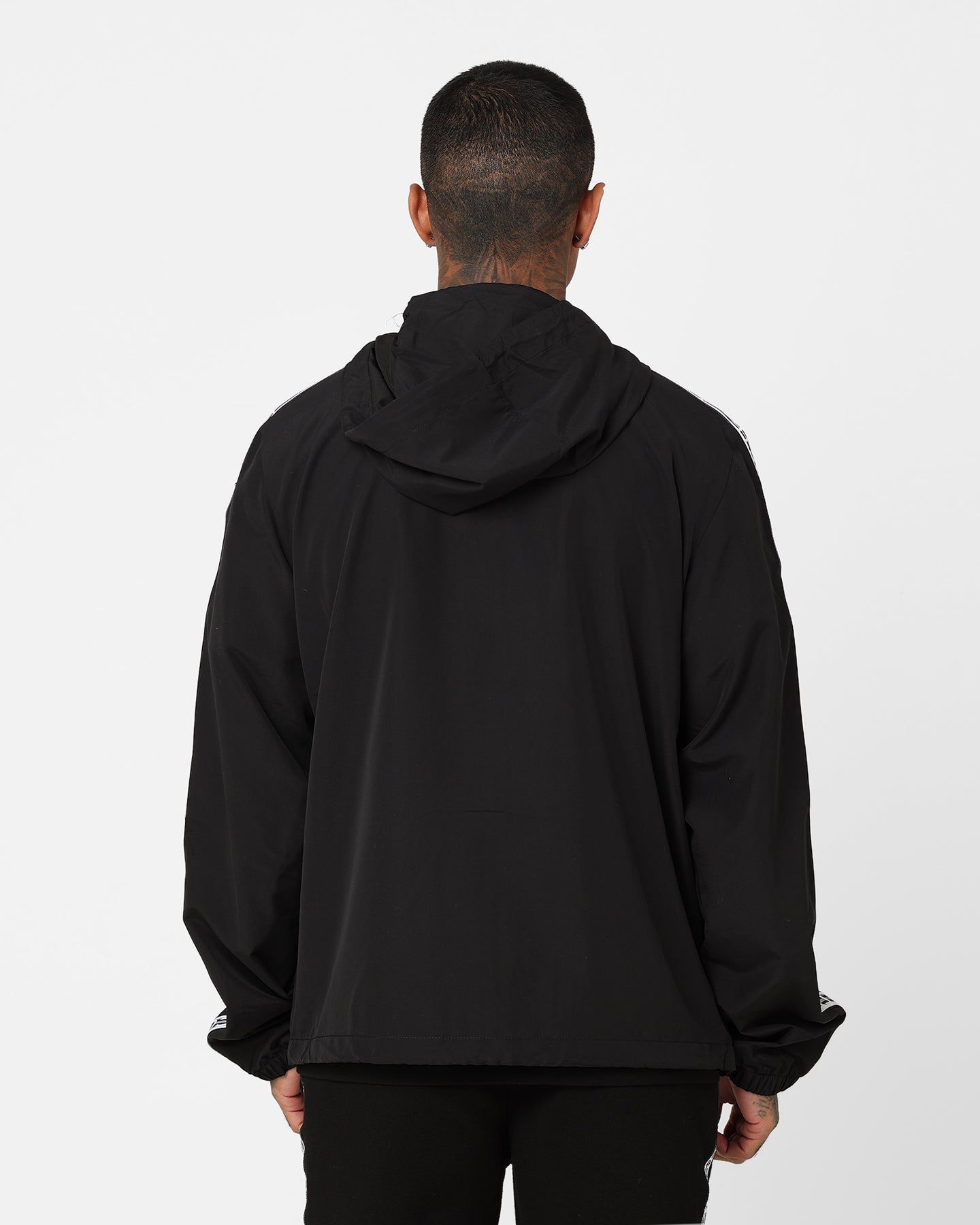 Lacoste Logo Tape Recycled Poly Windbreaker Jacket Black sold by Culture Kings product image thumbnail 4