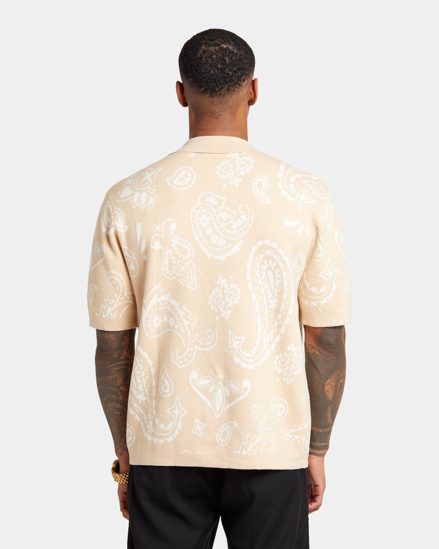 XXIII Ethan Paisley Button Up Shirt Cream sold by Culture Kings product image thumbnail 4
