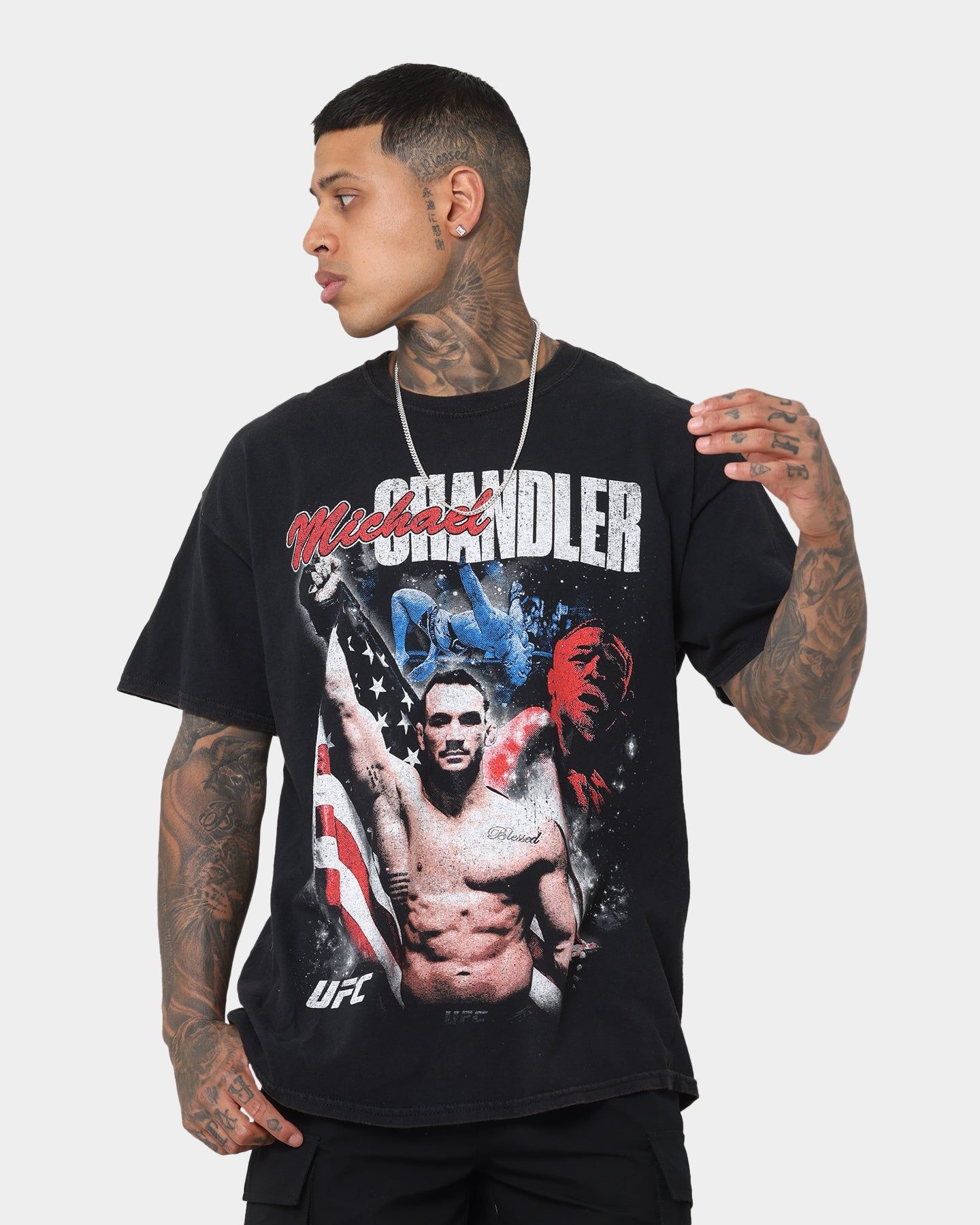Goat Crew X UFC Michael Chandler Vintage T-Shirt Black Wash sold by Culture Kings