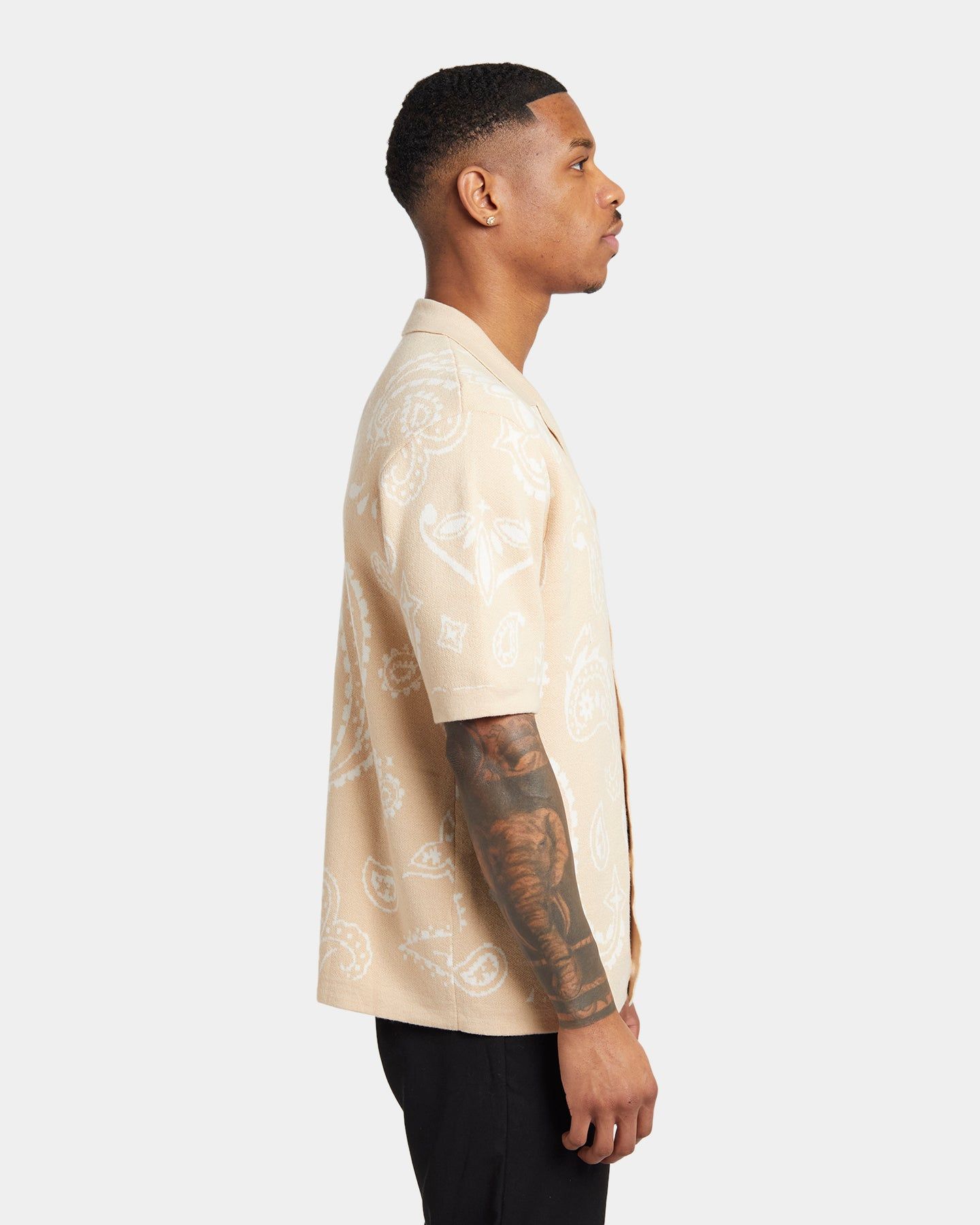 XXIII Ethan Paisley Button Up Shirt Cream sold by Culture Kings product image thumbnail 5