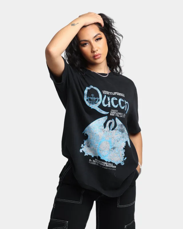 Queen Merch Mountford Hall T-Shirt Black Wash sold by Culture Kings
