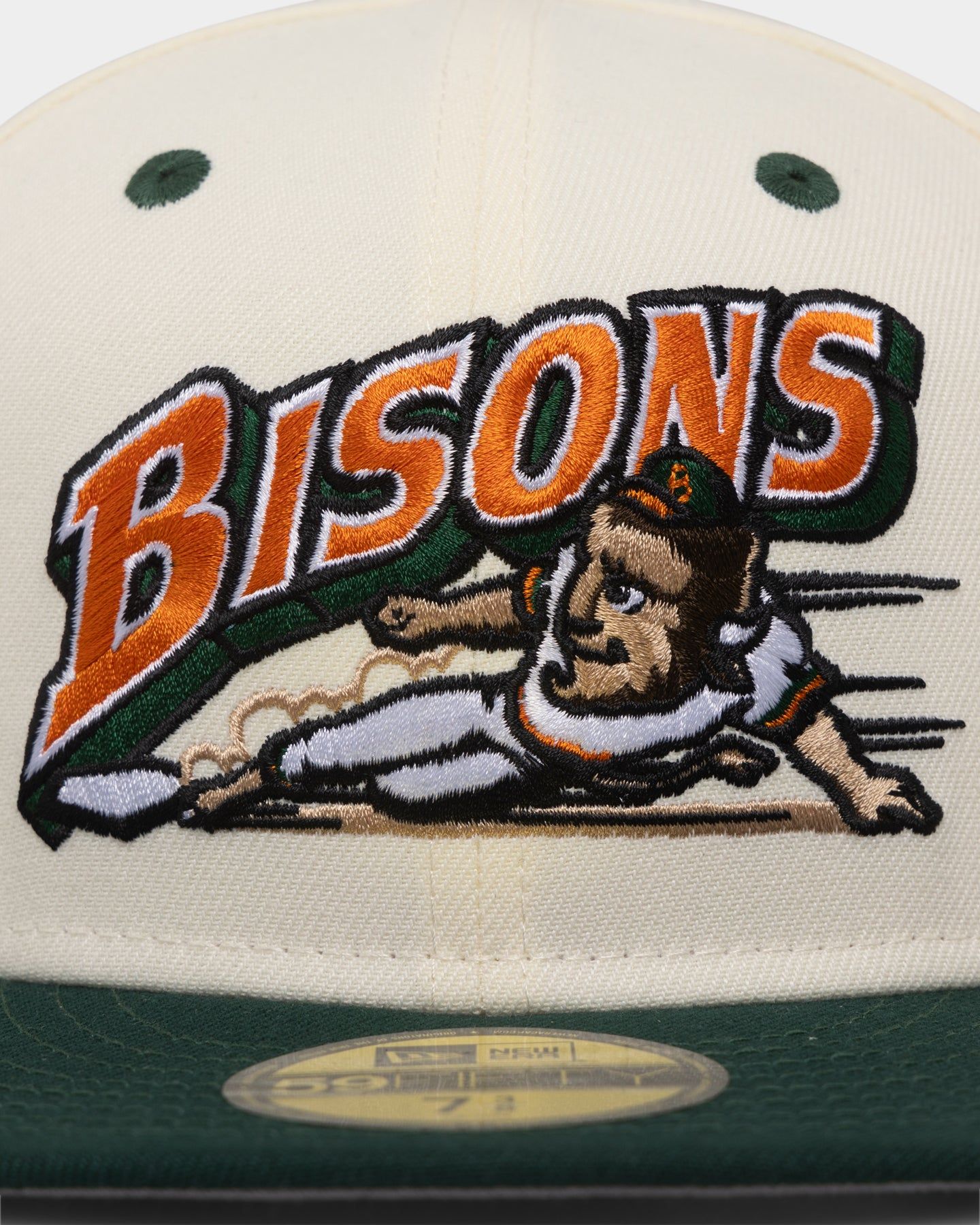New Era Buffalo Bisons 'Rusty Chrome Green' 59FIFTY Fitted White sold by Culture Kings product image thumbnail 5