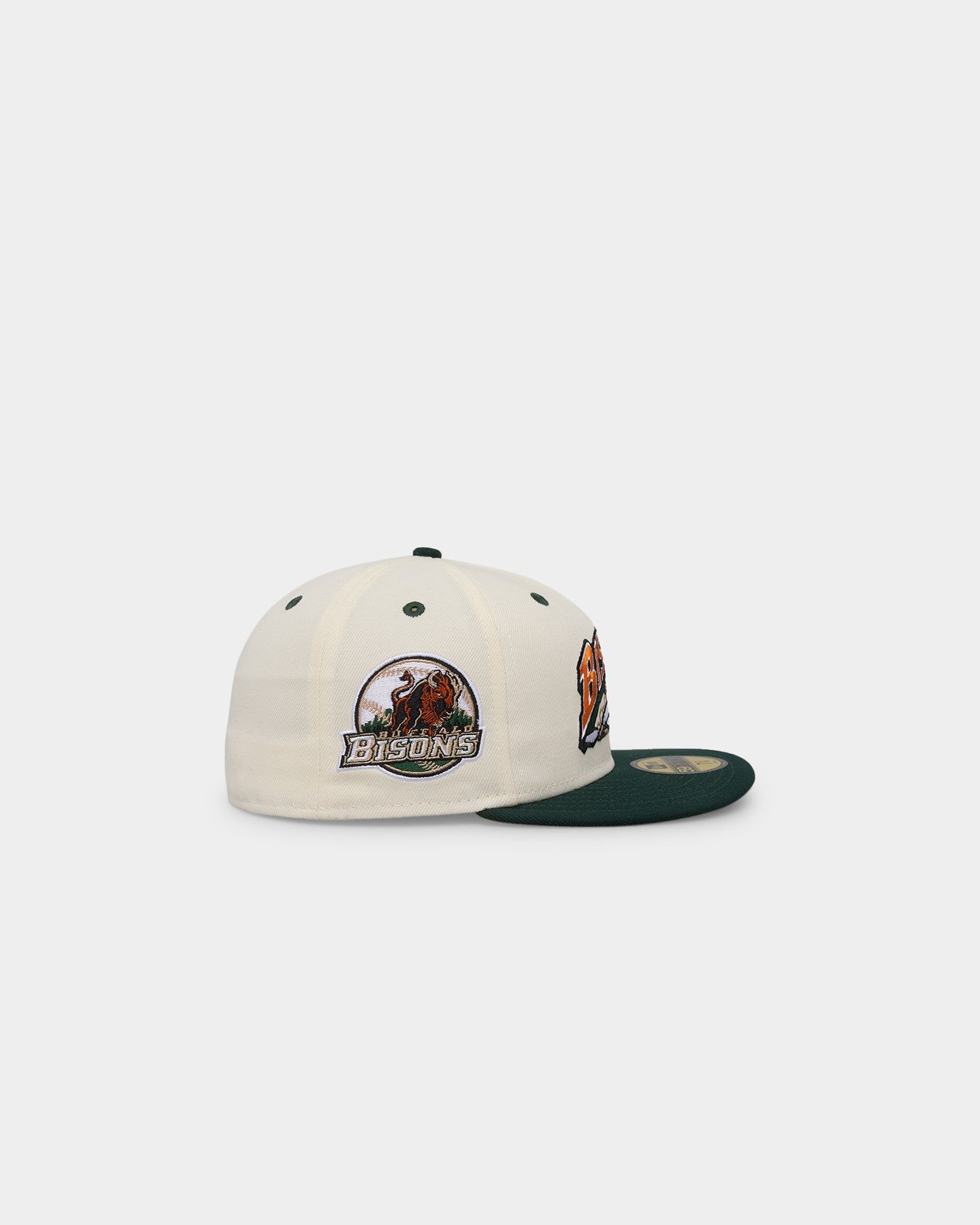 New Era Buffalo Bisons 'Rusty Chrome Green' 59FIFTY Fitted White sold by Culture Kings product image thumbnail 3