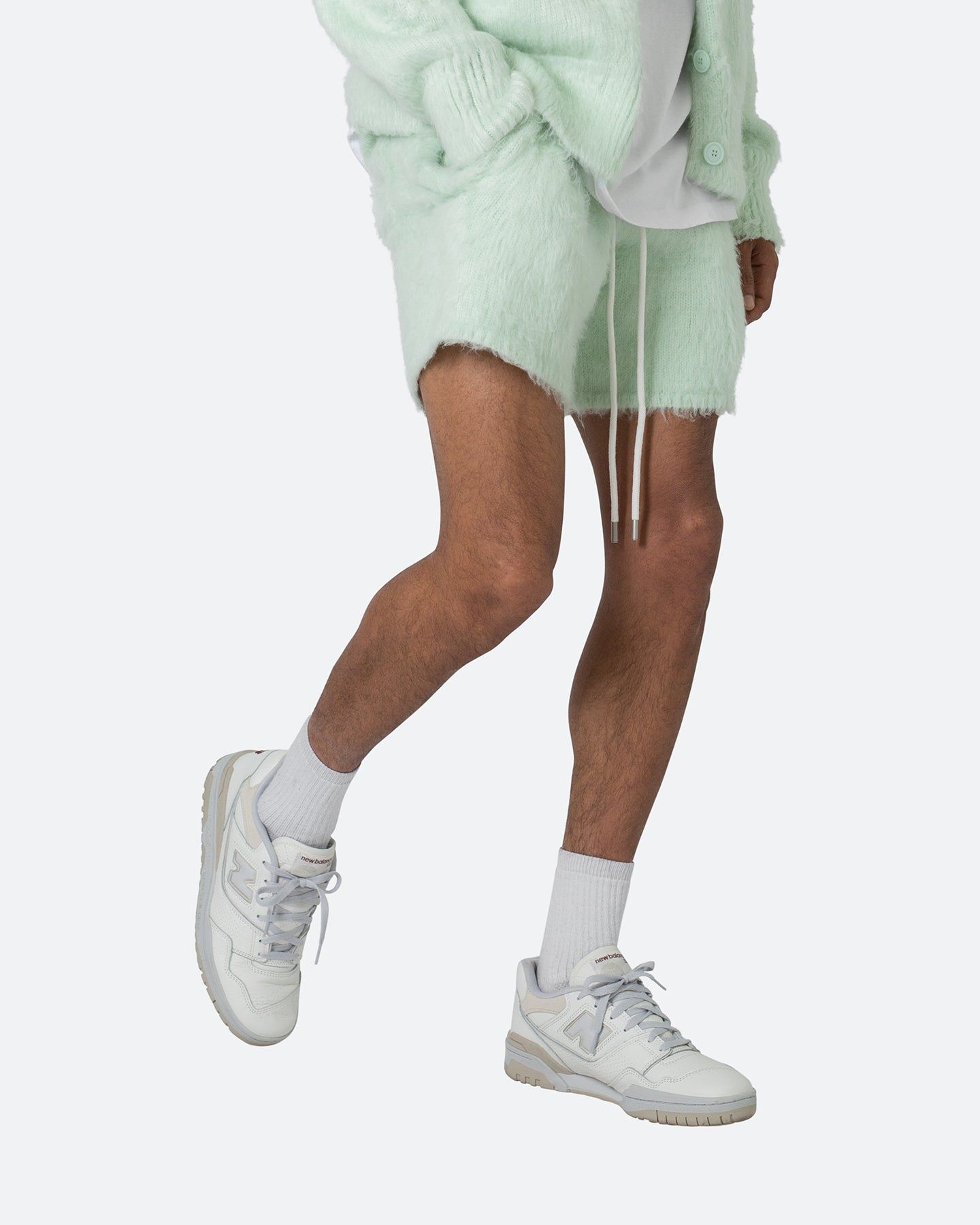 MNML Fuzzy Sweat Shorts Mint sold by Culture Kings product image thumbnail 4