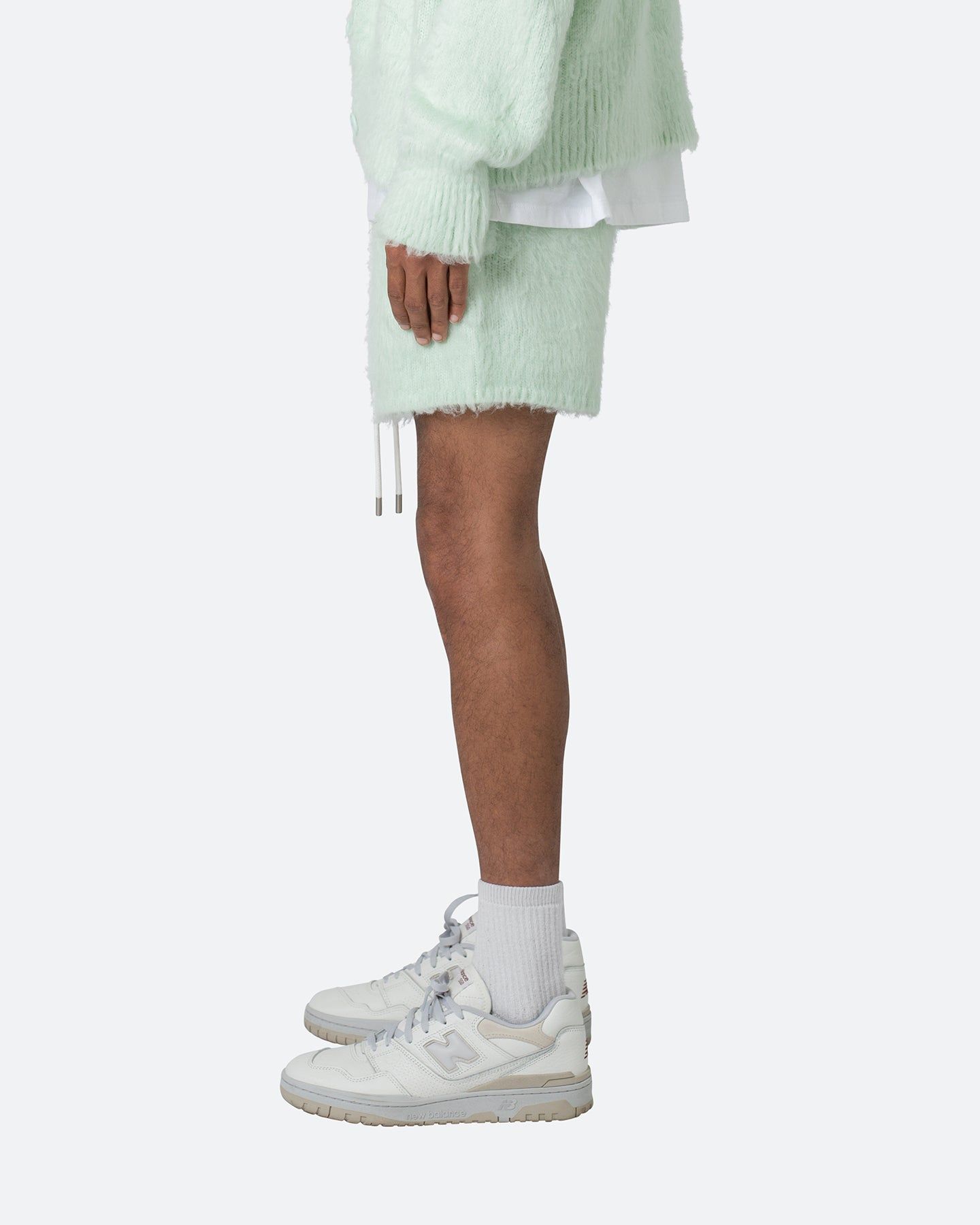 MNML Fuzzy Sweat Shorts Mint sold by Culture Kings product image thumbnail 2
