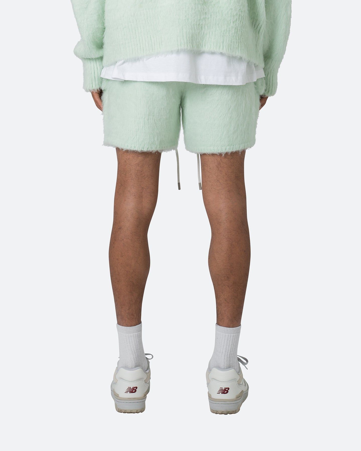 MNML Fuzzy Sweat Shorts Mint sold by Culture Kings product image thumbnail 3
