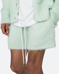 MNML Fuzzy Sweat Shorts Mint sold by Culture Kings