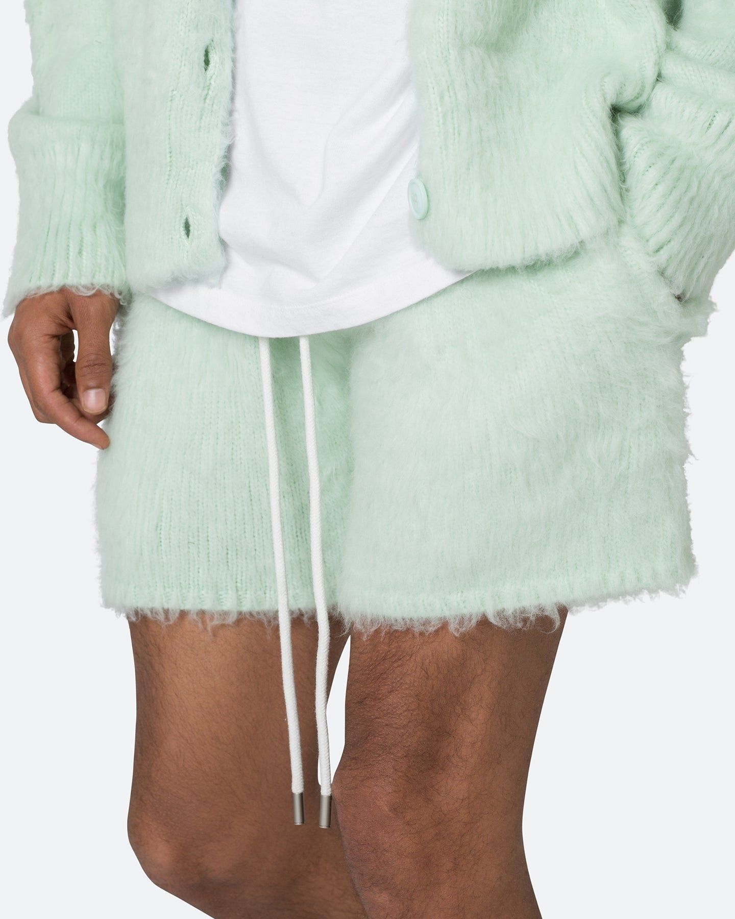 MNML Fuzzy Sweat Shorts Mint sold by Culture Kings product image thumbnail 5