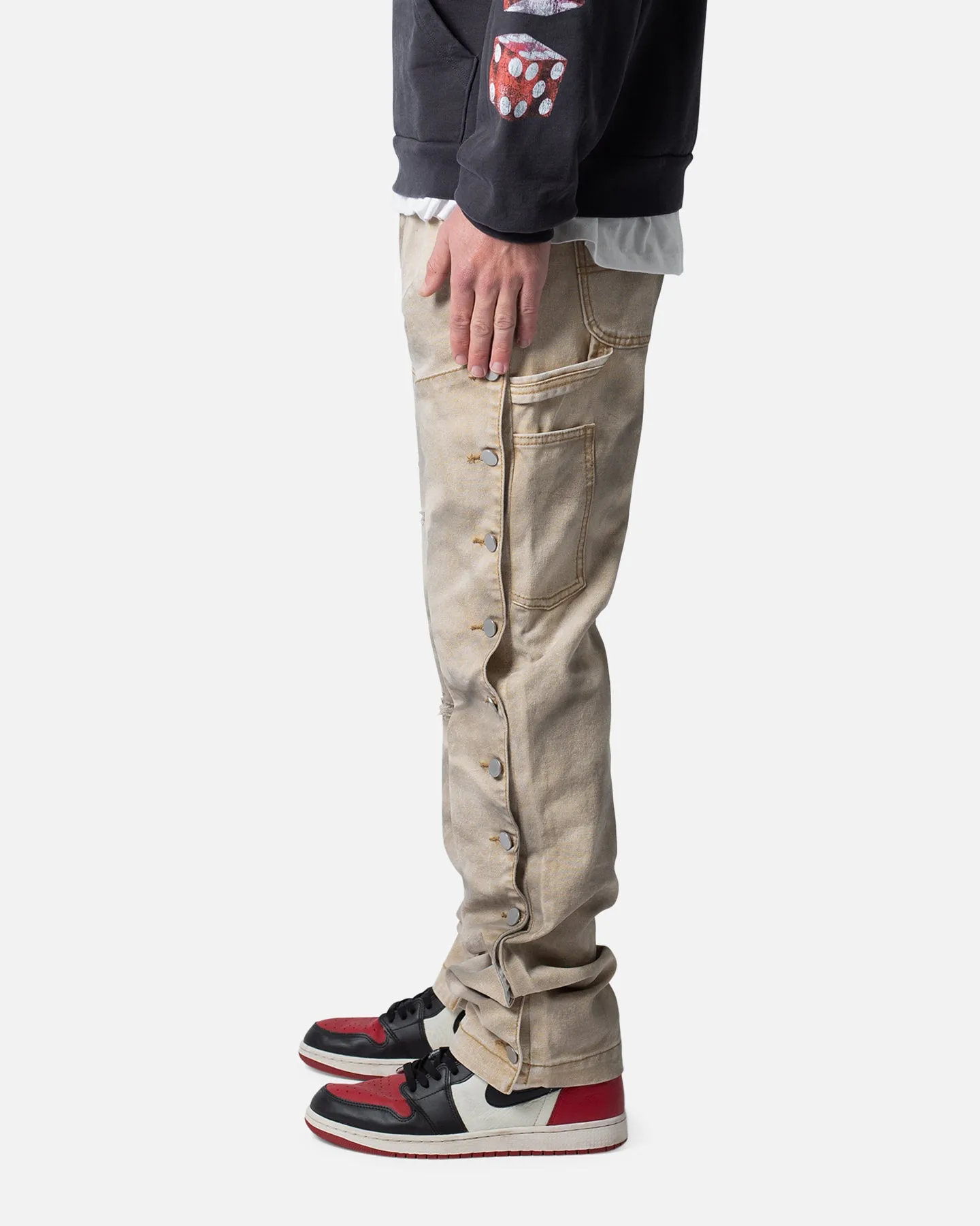 MNML V624 Snap Off Baggy Pants Brown sold by Culture Kings product image thumbnail 3