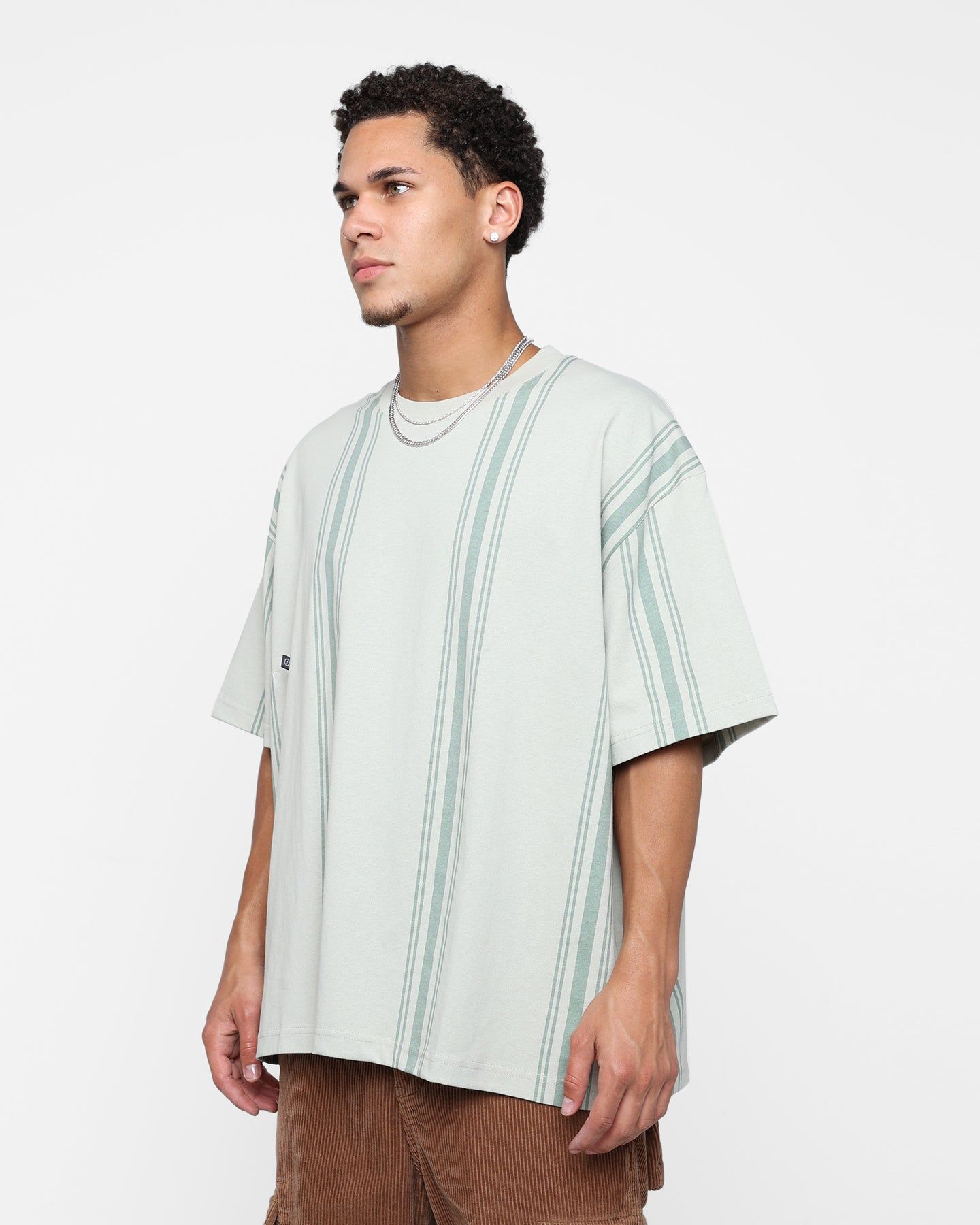 Students Golf Mullinax Knit Stripes T-Shirt Khaki sold by Culture Kings product image thumbnail 5