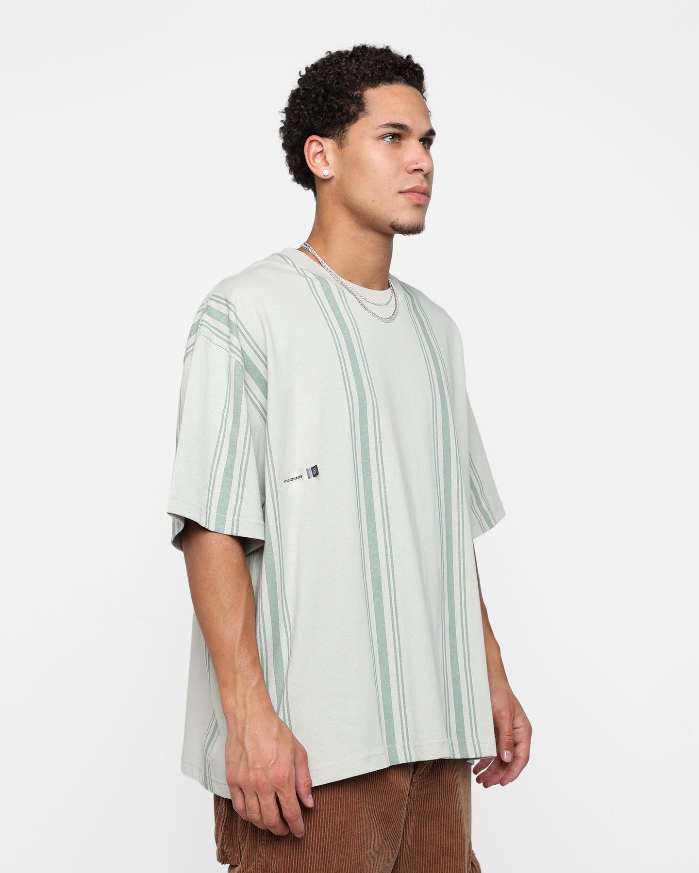 Students Golf Mullinax Knit Stripes T-Shirt Khaki sold by Culture Kings product image thumbnail 4