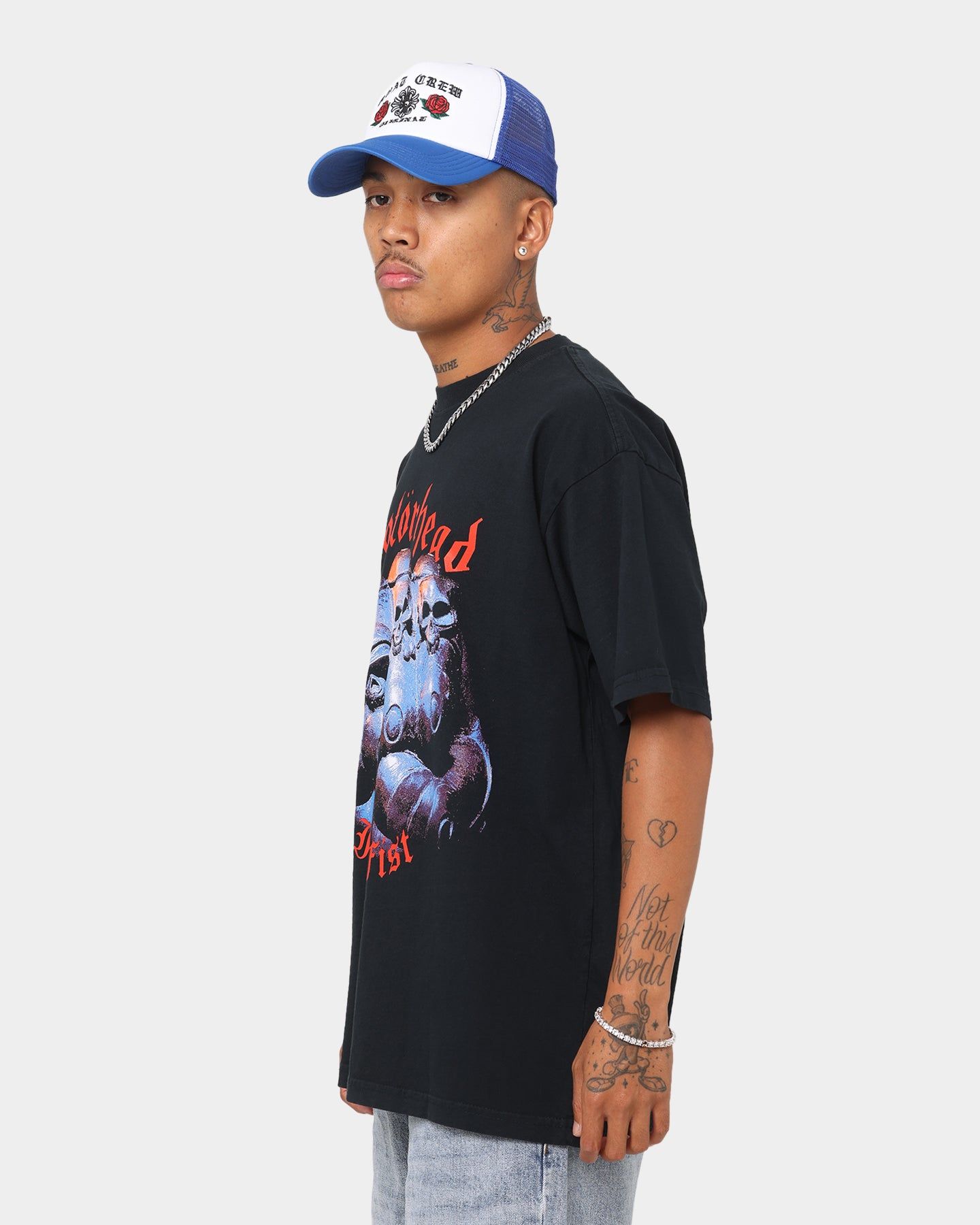 Obey Motorhead Iron Fist T-Shirt Off Black sold by Culture Kings product image thumbnail 6