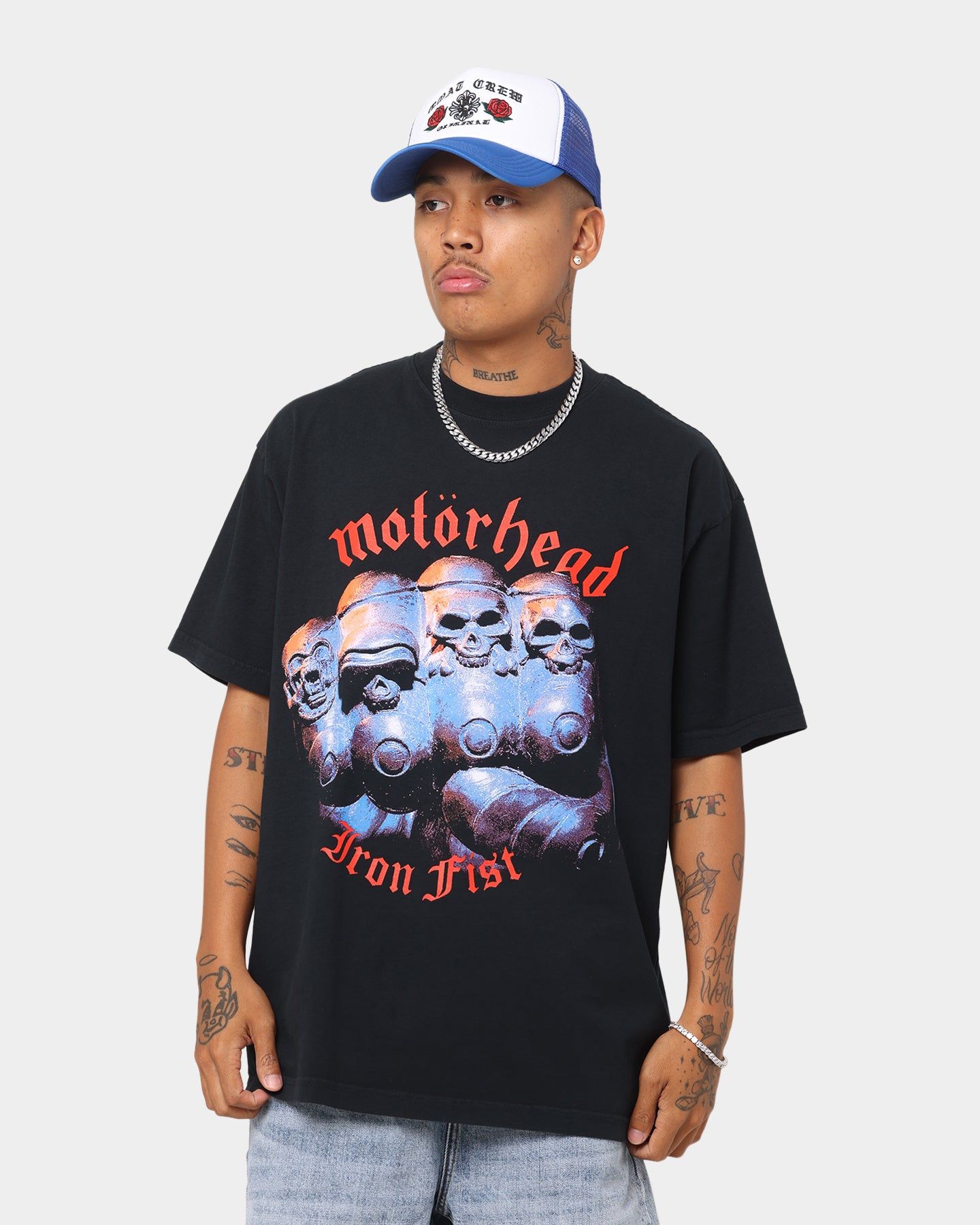 Obey Motorhead Iron Fist T-Shirt Off Black sold by Culture Kings product image thumbnail 2