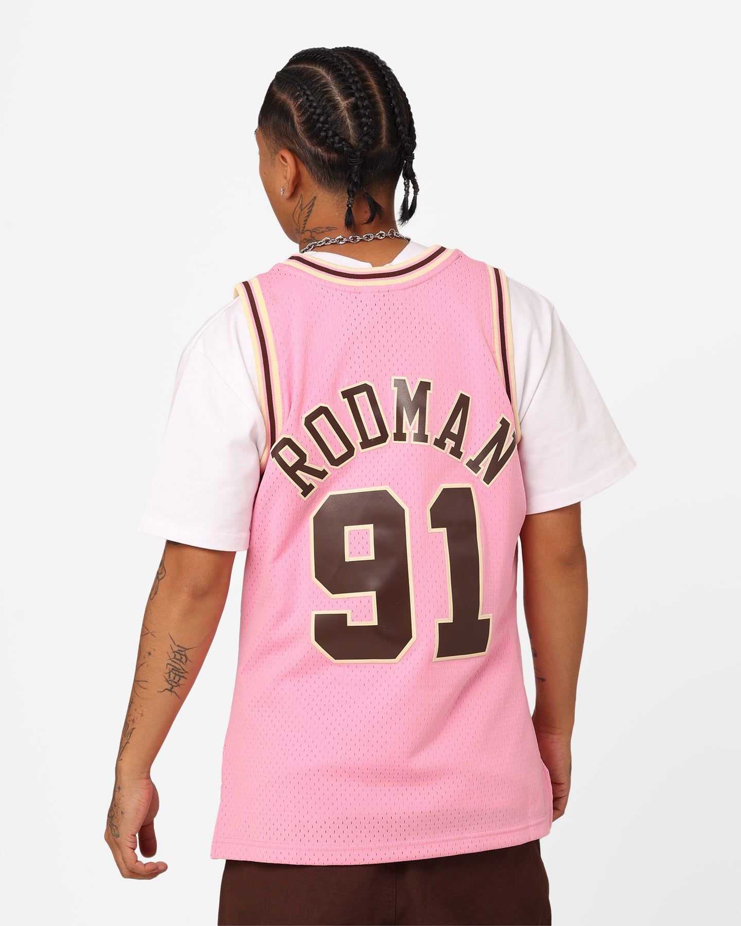 Mitchell & Ness Chicago Bulls Dennis Rodman Brown Sugar Bacon Swing Jersey Pink sold by Culture Kings product image thumbnail 2